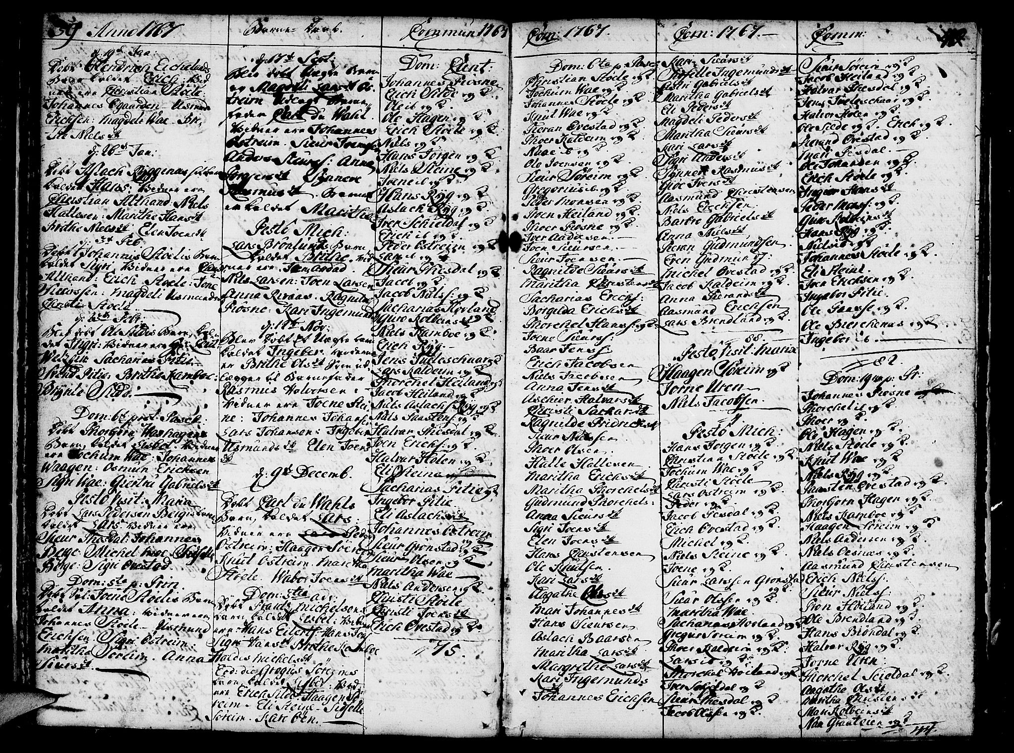 Etne sokneprestembete, AV/SAB-A-75001/H/Haa: Parish register (official) no. A 3 /1, 1755-1782, p. 39-40