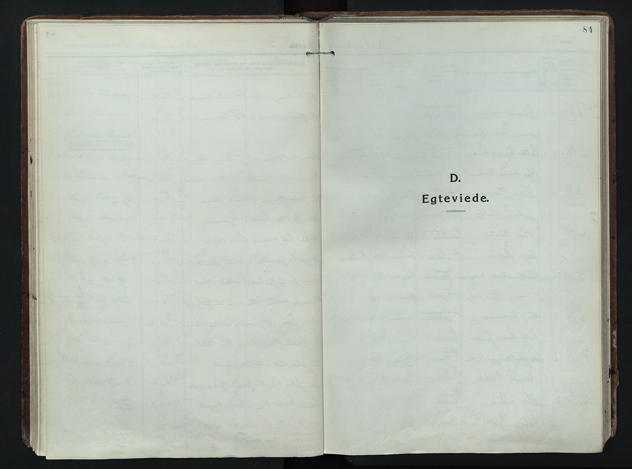 Trysil prestekontor, SAH/PREST-046/H/Ha/Haa/L0014: Parish register (official) no. 14, 1912-1923, p. 84