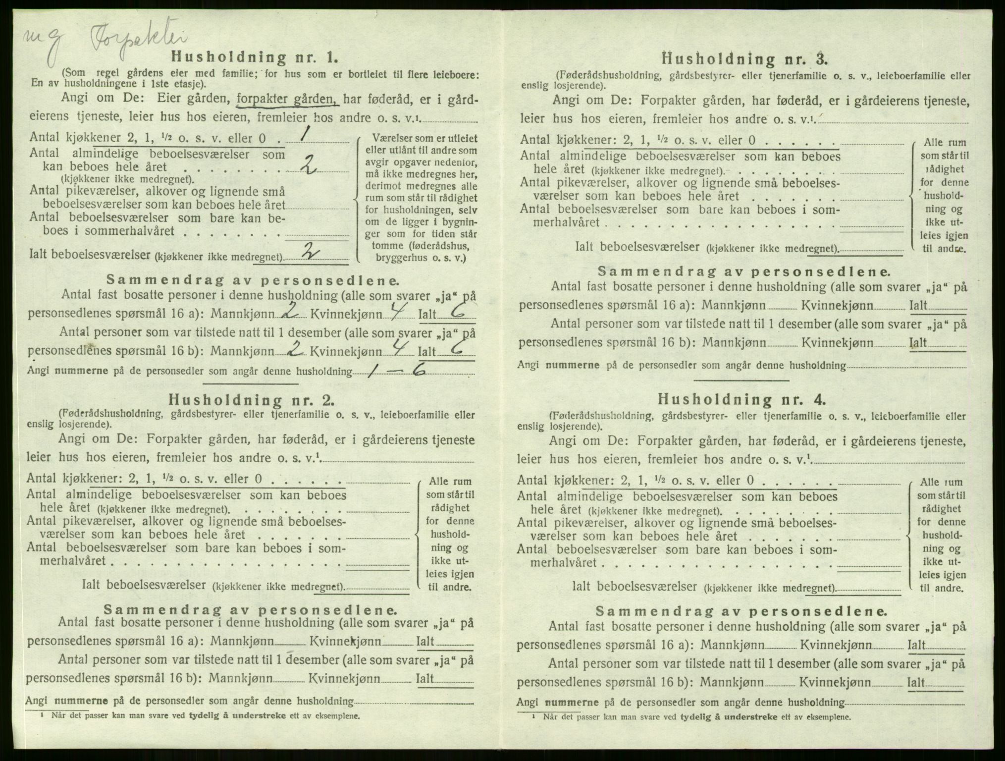 SAKO, 1920 census for Lier, 1920, p. 3215