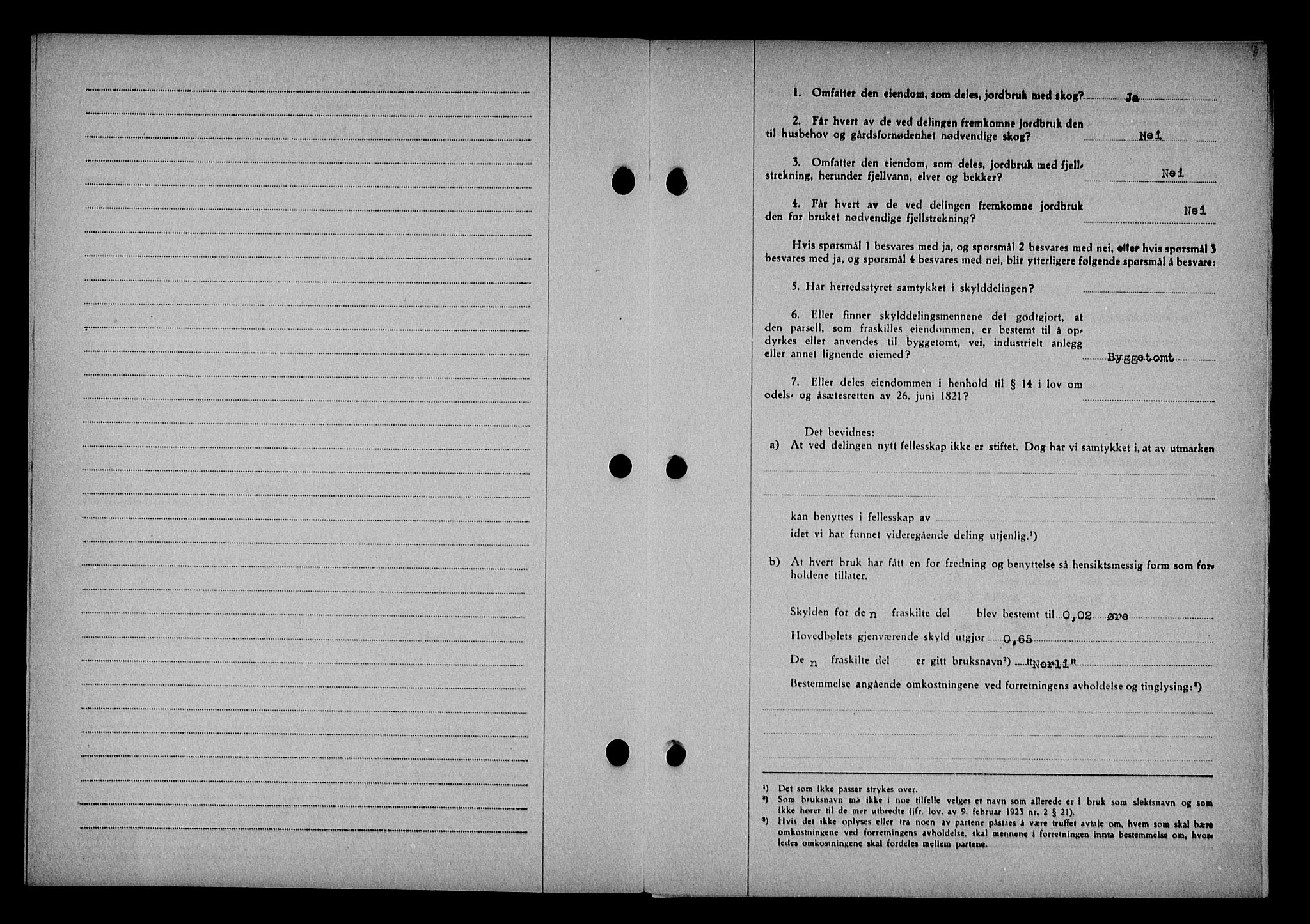 Vestre Nedenes/Sand sorenskriveri, SAK/1221-0010/G/Gb/Gba/L0053: Mortgage book no. A 6, 1944-1945, Diary no: : 375/1944