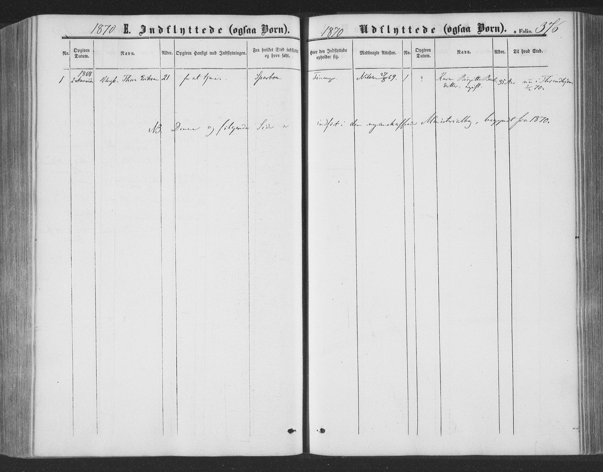 Ministerialprotokoller, klokkerbøker og fødselsregistre - Nord-Trøndelag, SAT/A-1458/773/L0615: Parish register (official) no. 773A06, 1857-1870, p. 376