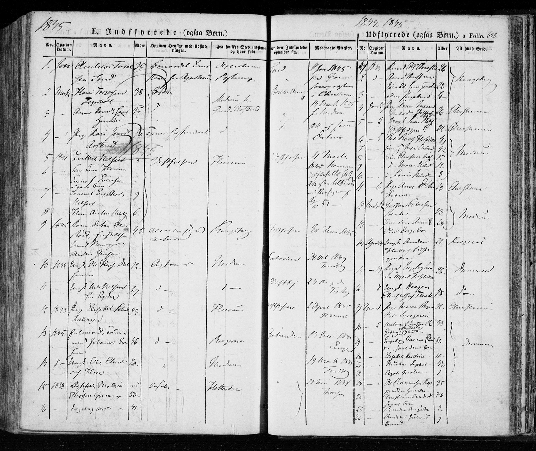 Eiker kirkebøker, SAKO/A-4/F/Fa/L0013a: Parish register (official) no. I 13A, 1832-1845, p. 628