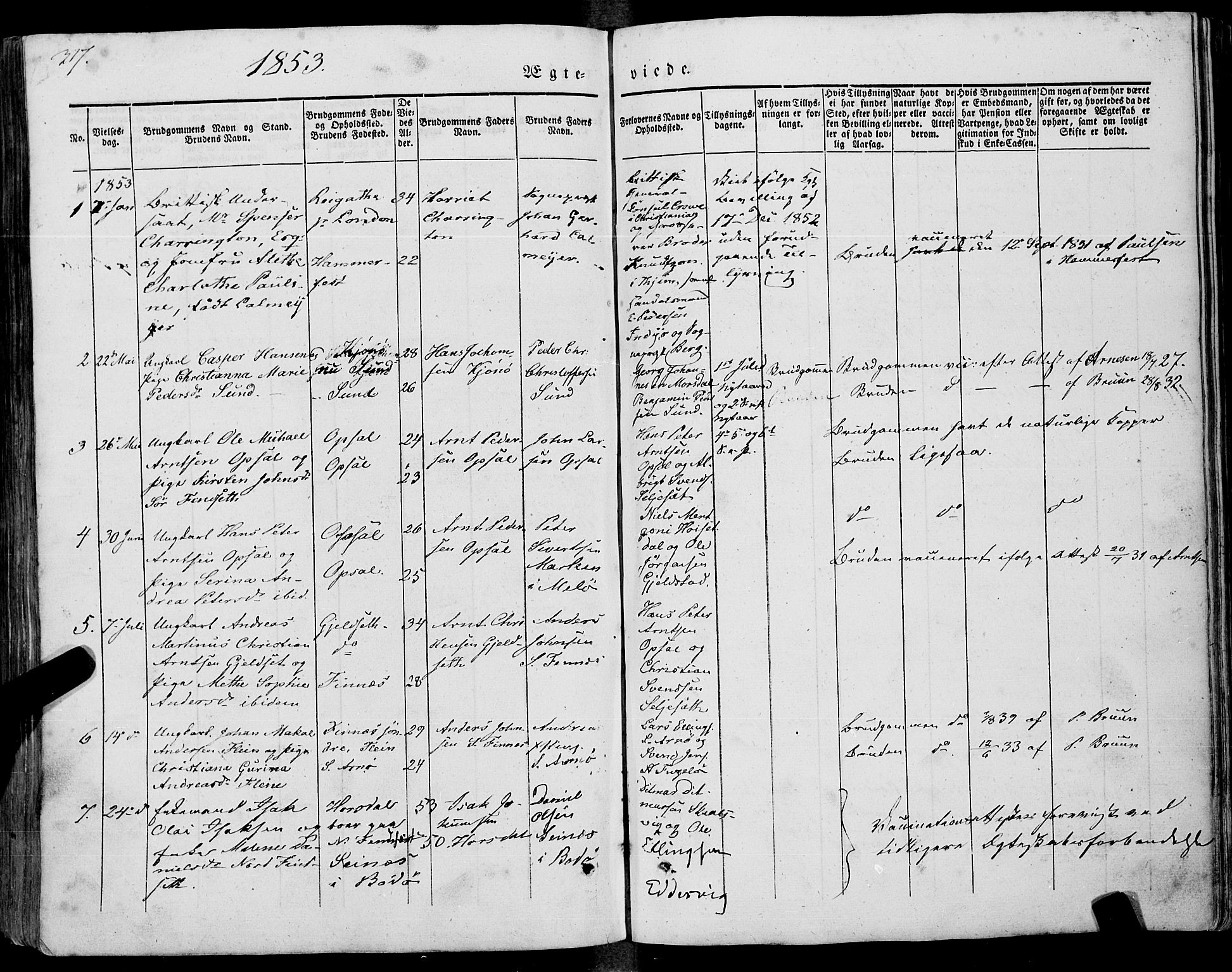 Ministerialprotokoller, klokkerbøker og fødselsregistre - Nordland, SAT/A-1459/805/L0097: Parish register (official) no. 805A04, 1837-1861, p. 317