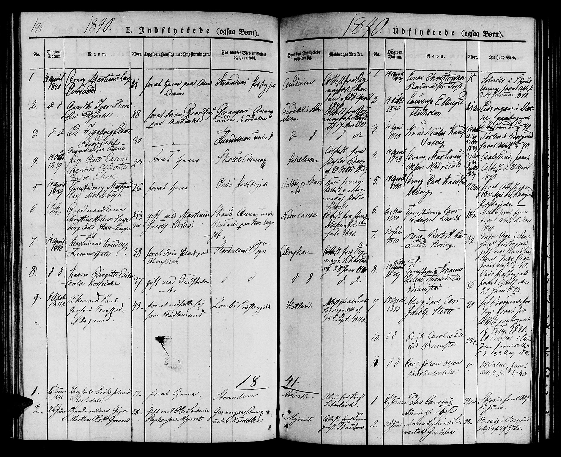 Ministerialprotokoller, klokkerbøker og fødselsregistre - Møre og Romsdal, SAT/A-1454/522/L0311: Parish register (official) no. 522A06, 1832-1842, p. 196