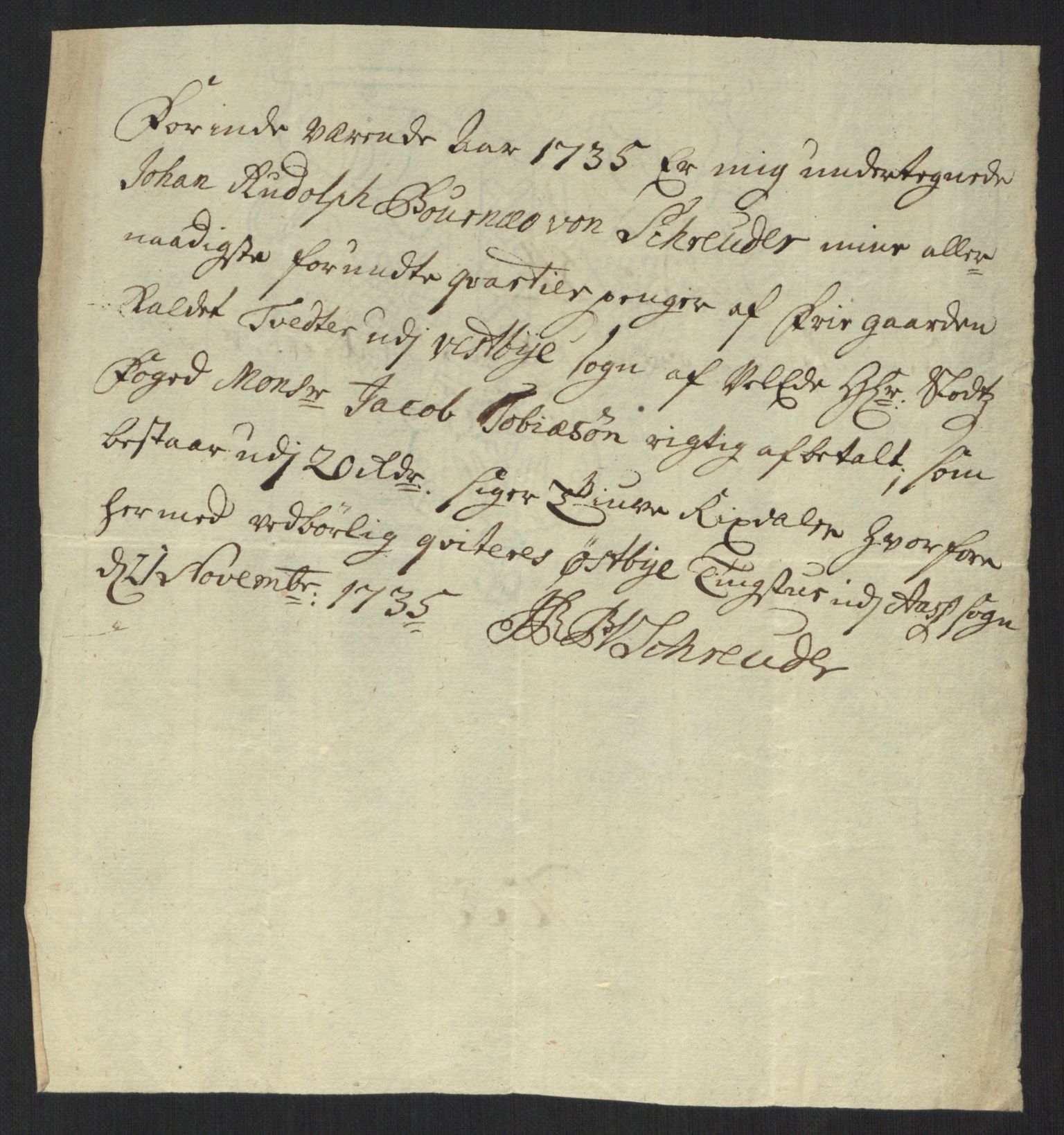 Rentekammeret inntil 1814, Reviderte regnskaper, Fogderegnskap, AV/RA-EA-4092/R10/L0474: Fogderegnskap Aker og Follo, 1735, p. 167