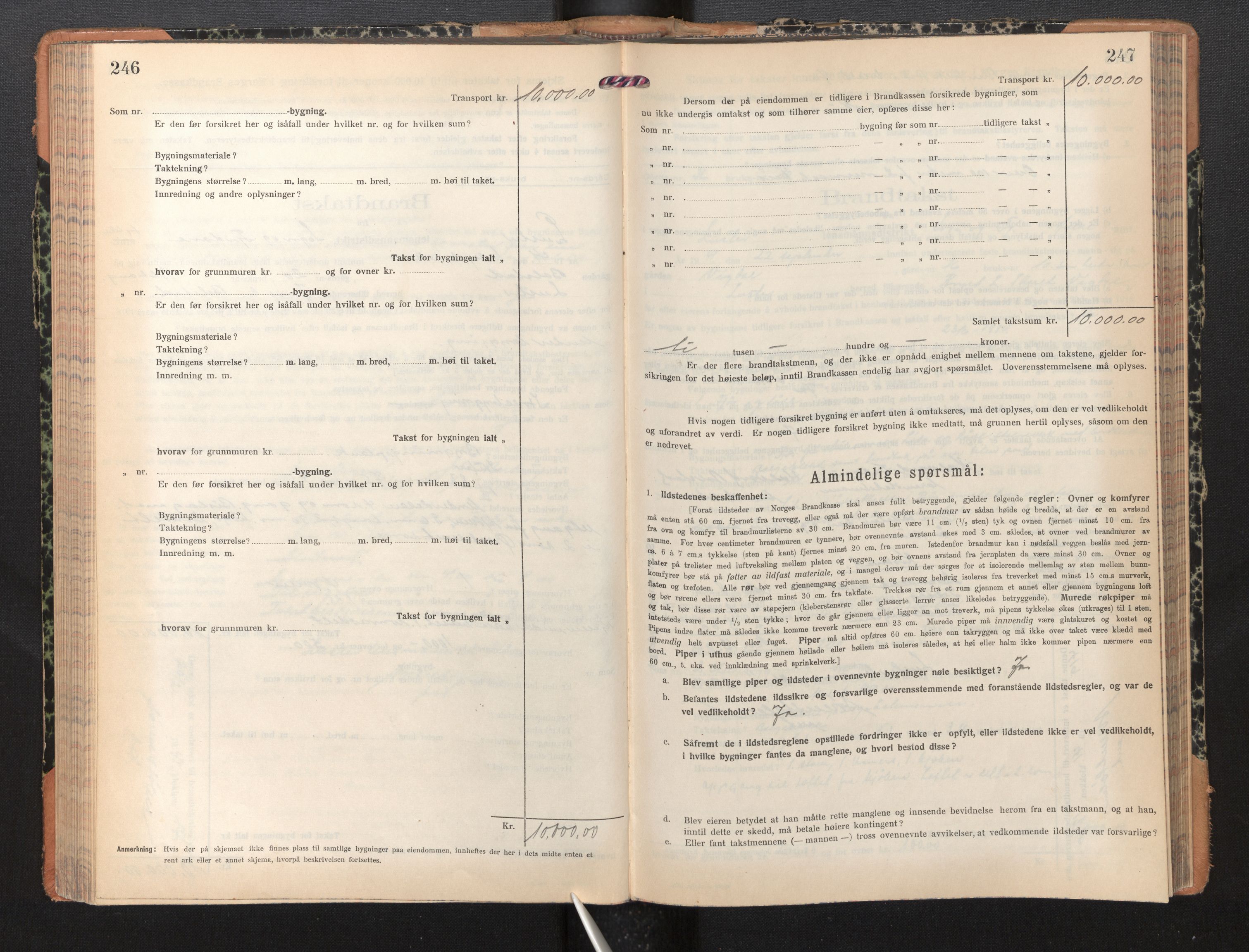 Lensmannen i Luster, AV/SAB-A-29301/0012/L0008: Branntakstprotokoll, skjematakst, 1935-1949, p. 246-247