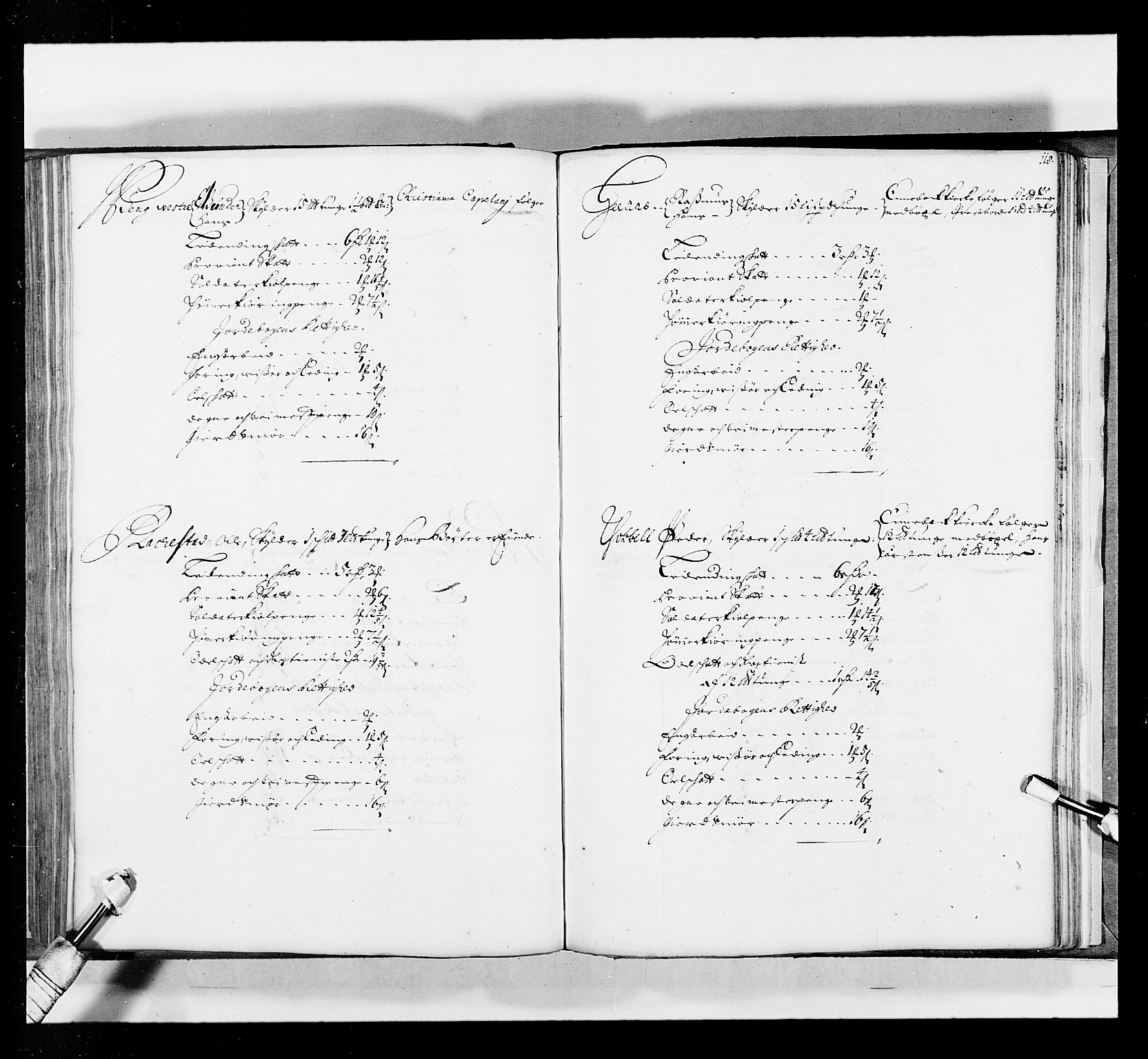 Stattholderembetet 1572-1771, AV/RA-EA-2870/Ek/L0035/0001: Jordebøker 1662-1720: / Matrikkel for Nedre Romerike, 1695, p. 117b-118a