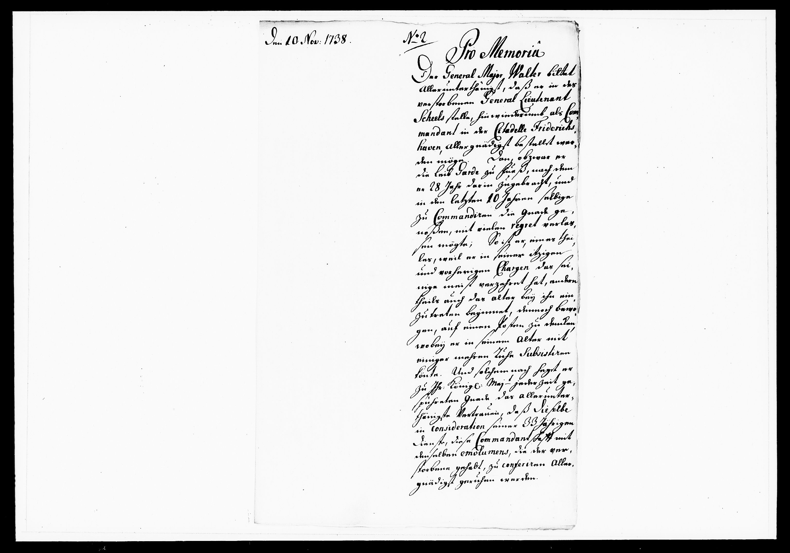 Krigskollegiet, Krigskancelliet, DRA/A-0006/-/1143-1150: Refererede sager, 1738, p. 481