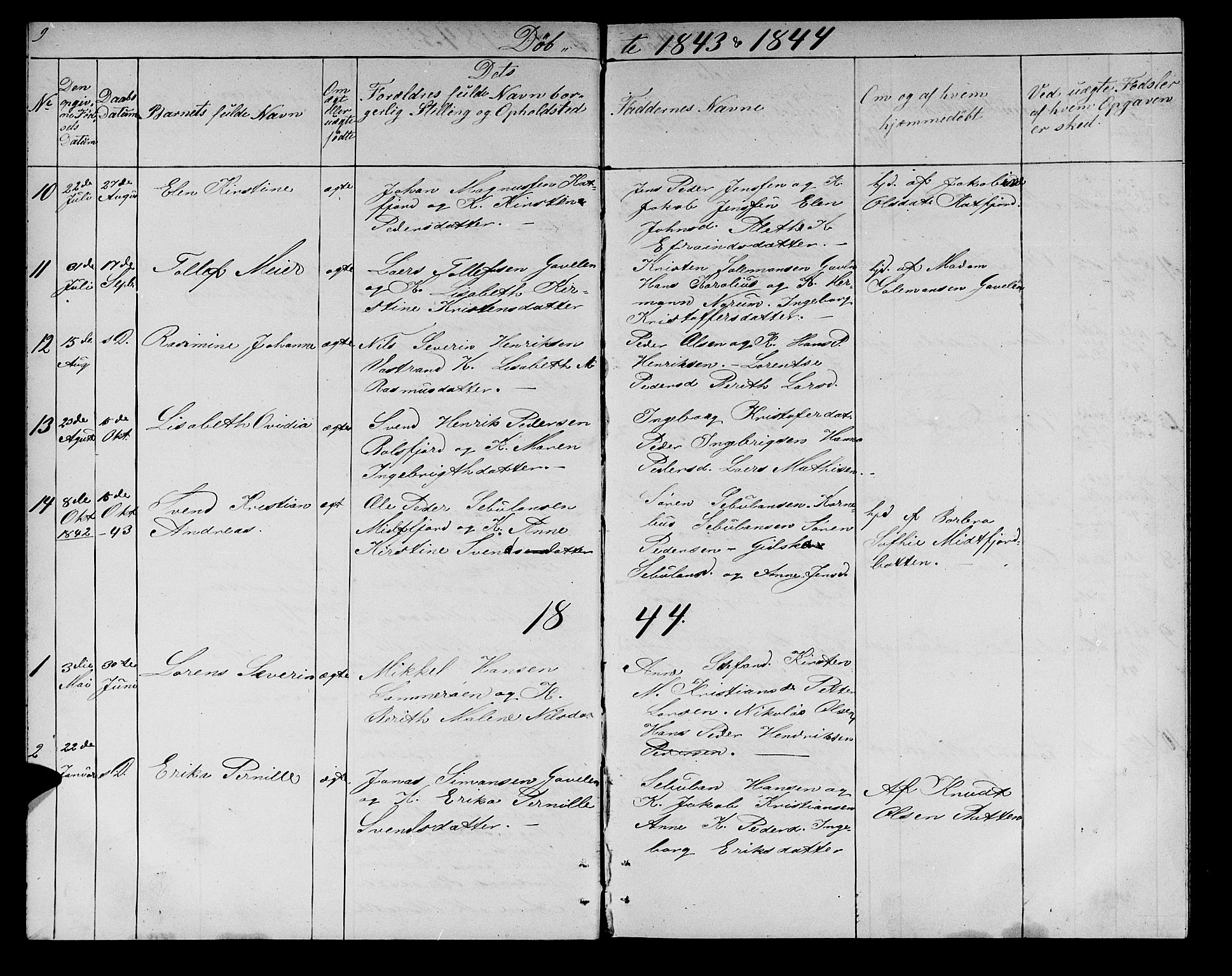 Lenvik sokneprestembete, SATØ/S-1310/H/Ha/Hab/L0019klokker: Parish register (copy) no. 19, 1837-1844, p. 9