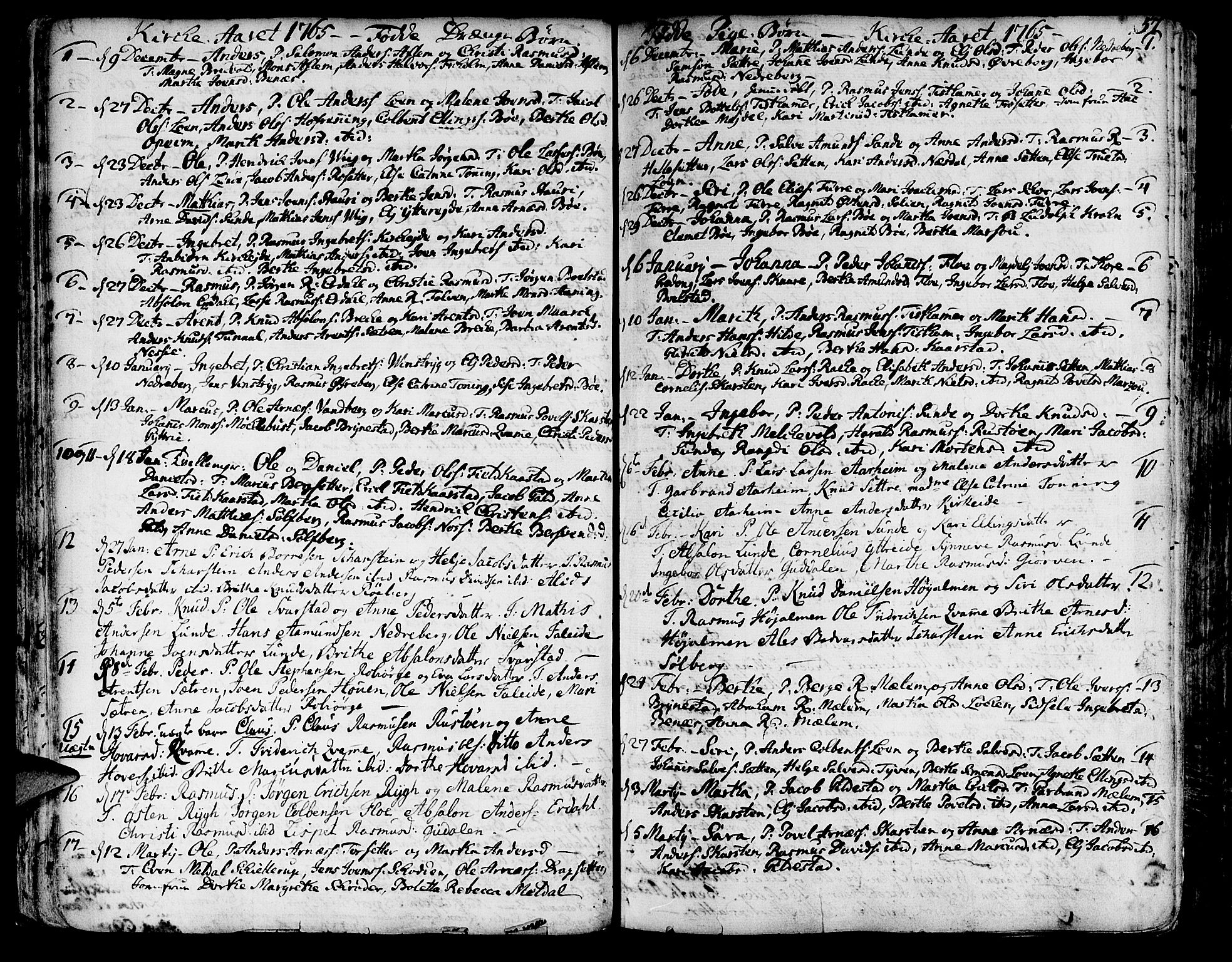 Innvik sokneprestembete, SAB/A-80501: Parish register (official) no. A 1, 1750-1816, p. 57