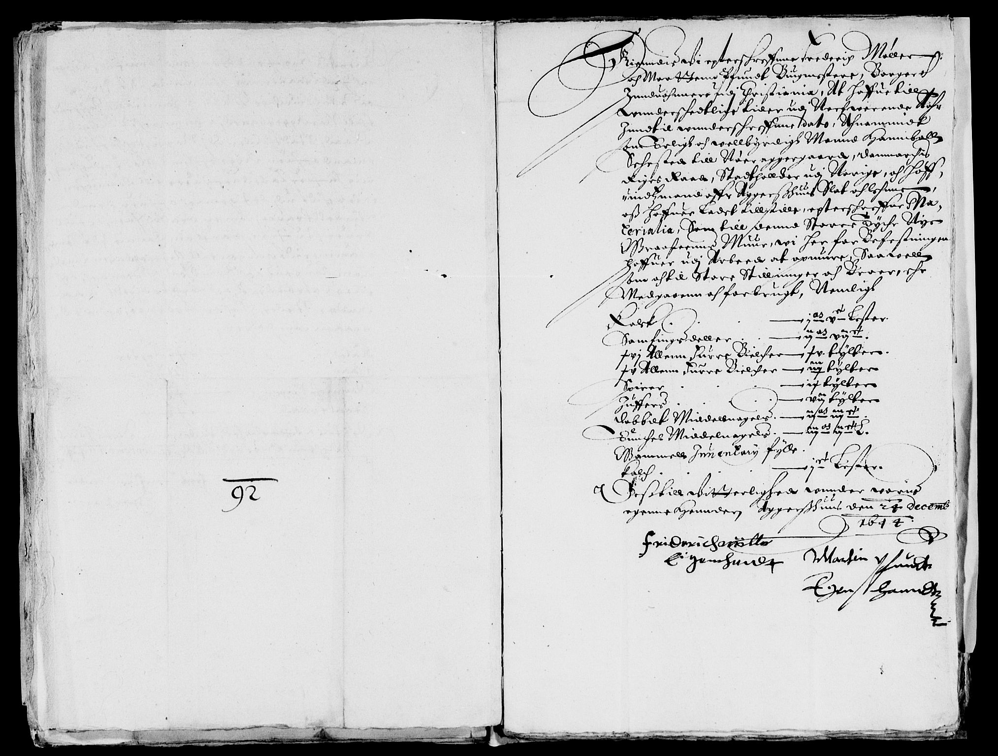 Rentekammeret inntil 1814, Reviderte regnskaper, Lensregnskaper, AV/RA-EA-5023/R/Rb/Rba/L0181: Akershus len, 1644-1645