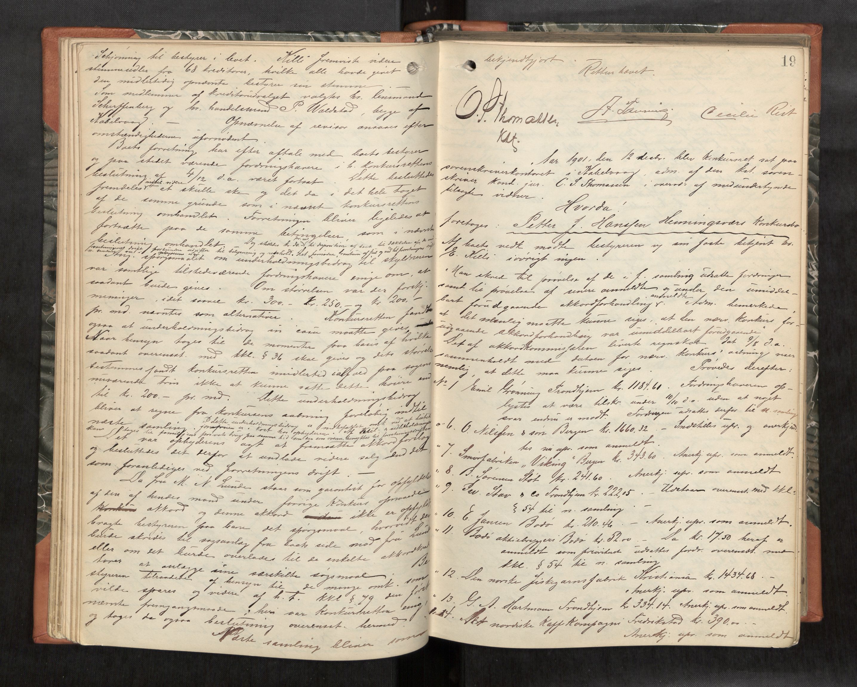 Lofoten sorenskriveri, AV/SAT-A-0017/1/3/3B/L0005: Skifteforhandlings-protokoll, 1901-1905, p. 19