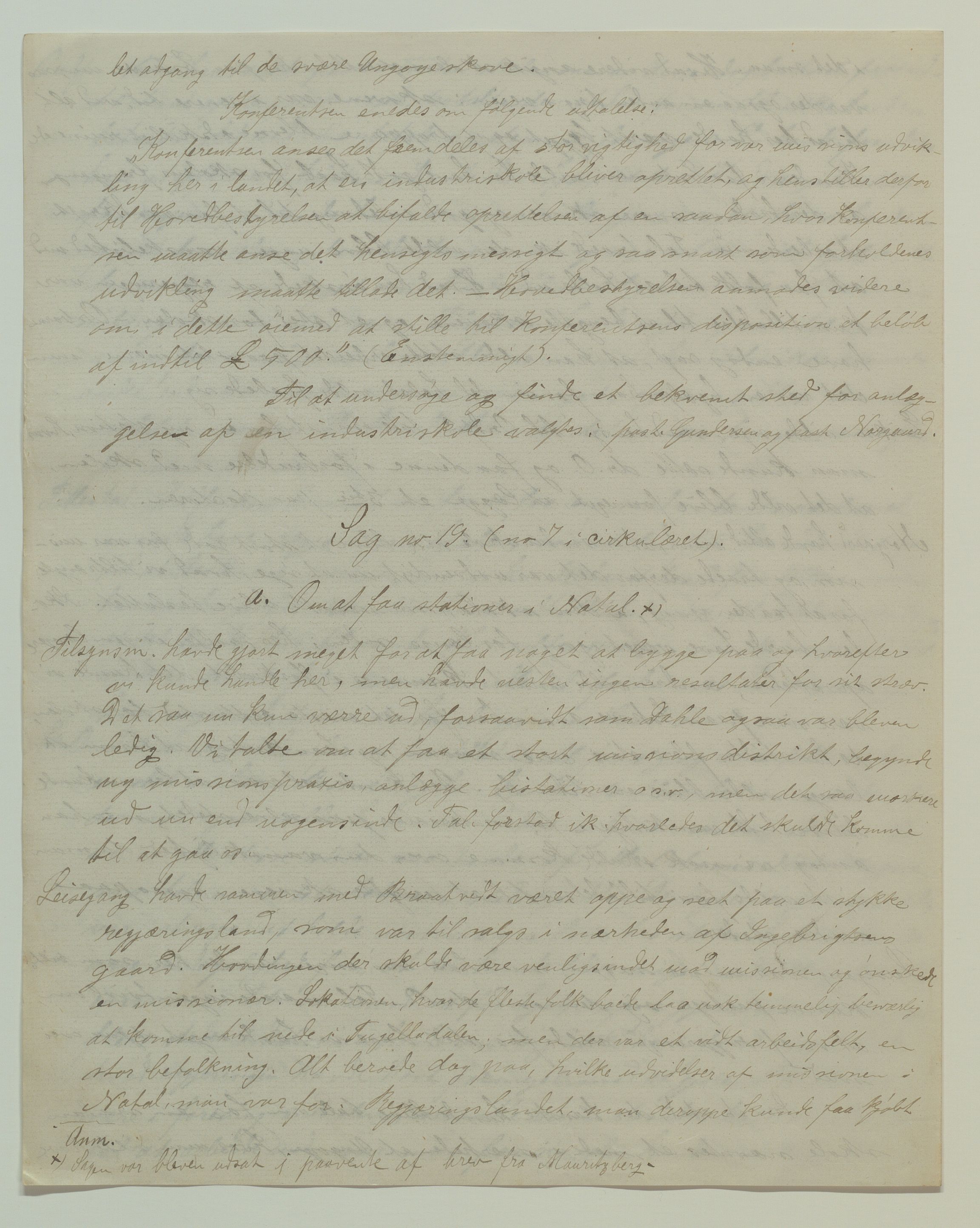 Det Norske Misjonsselskap - hovedadministrasjonen, VID/MA-A-1045/D/Da/Daa/L0036/0010: Konferansereferat og årsberetninger / Konferansereferat fra Sør-Afrika., 1885