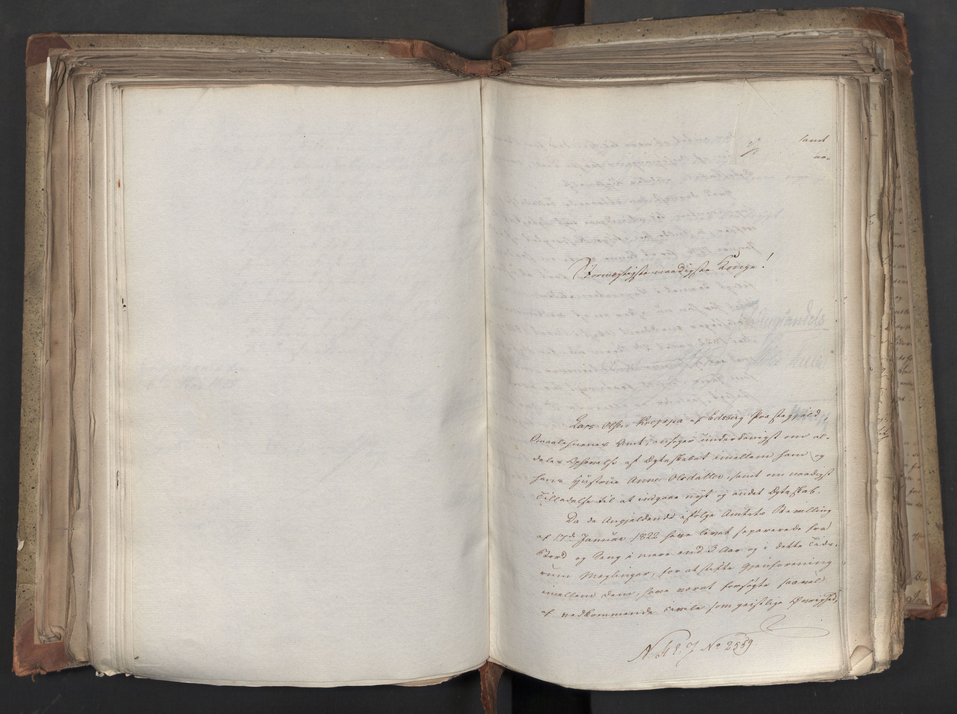 Statsrådsavdelingen i Stockholm, AV/RA-S-1003/D/Da/L0042: Regjeringsinnstillinger nr. 2467-2705, 1825, p. 273