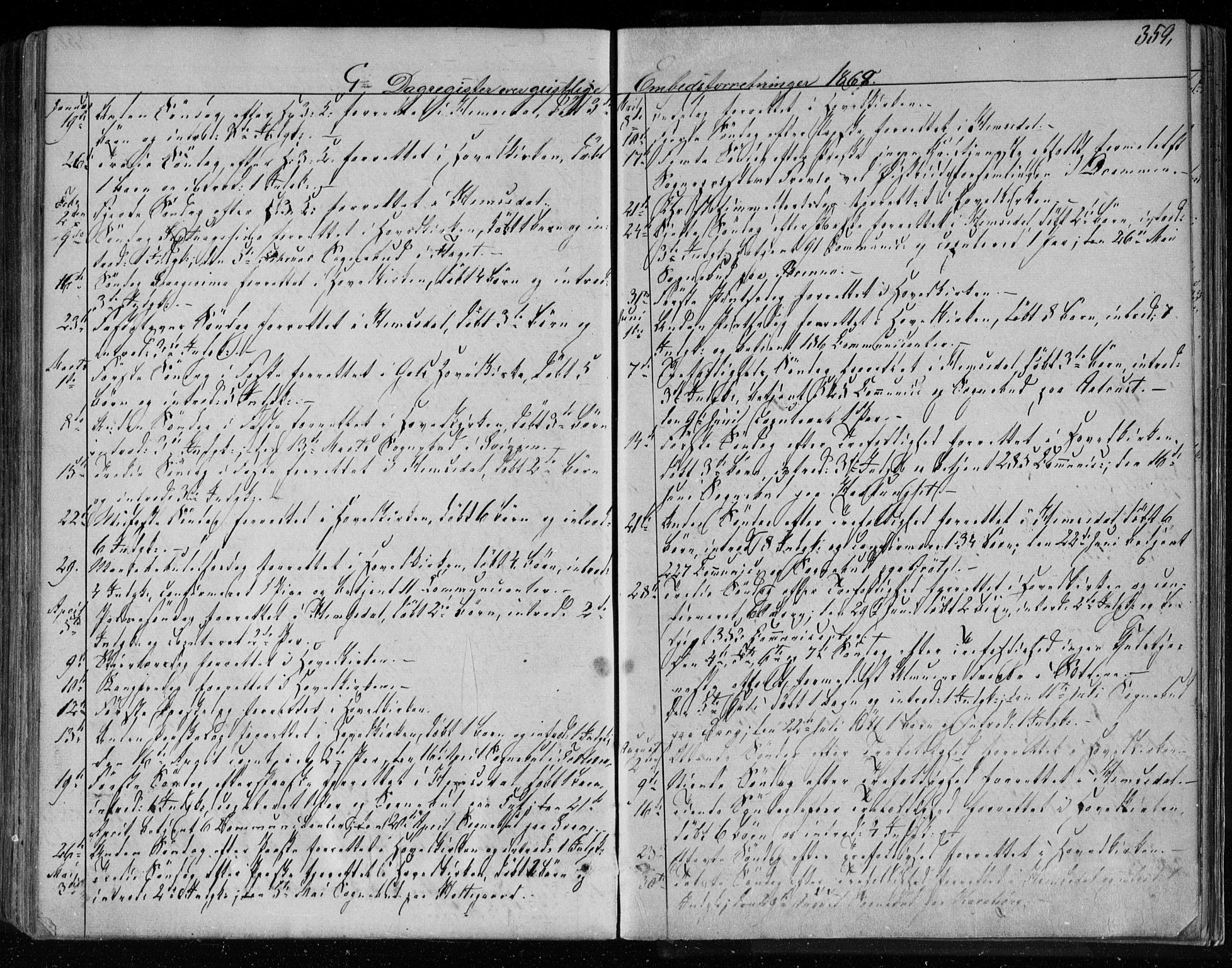 Gol kirkebøker, SAKO/A-226/F/Fa/L0003: Parish register (official) no. I 3, 1863-1875, p. 359