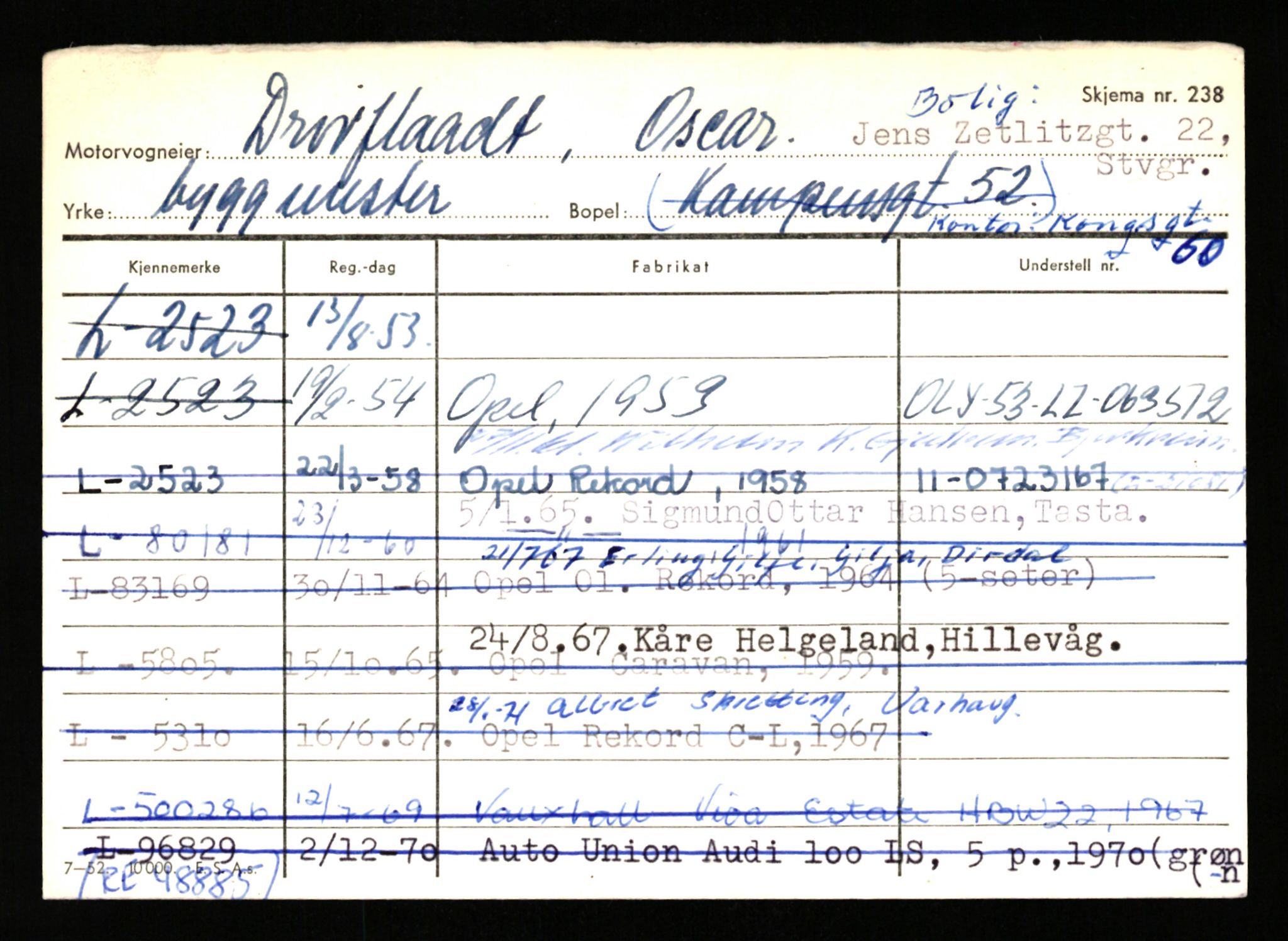 Stavanger trafikkstasjon, AV/SAST-A-101942/0/H/L0006: Dalva - Egersund, 1930-1971, p. 901