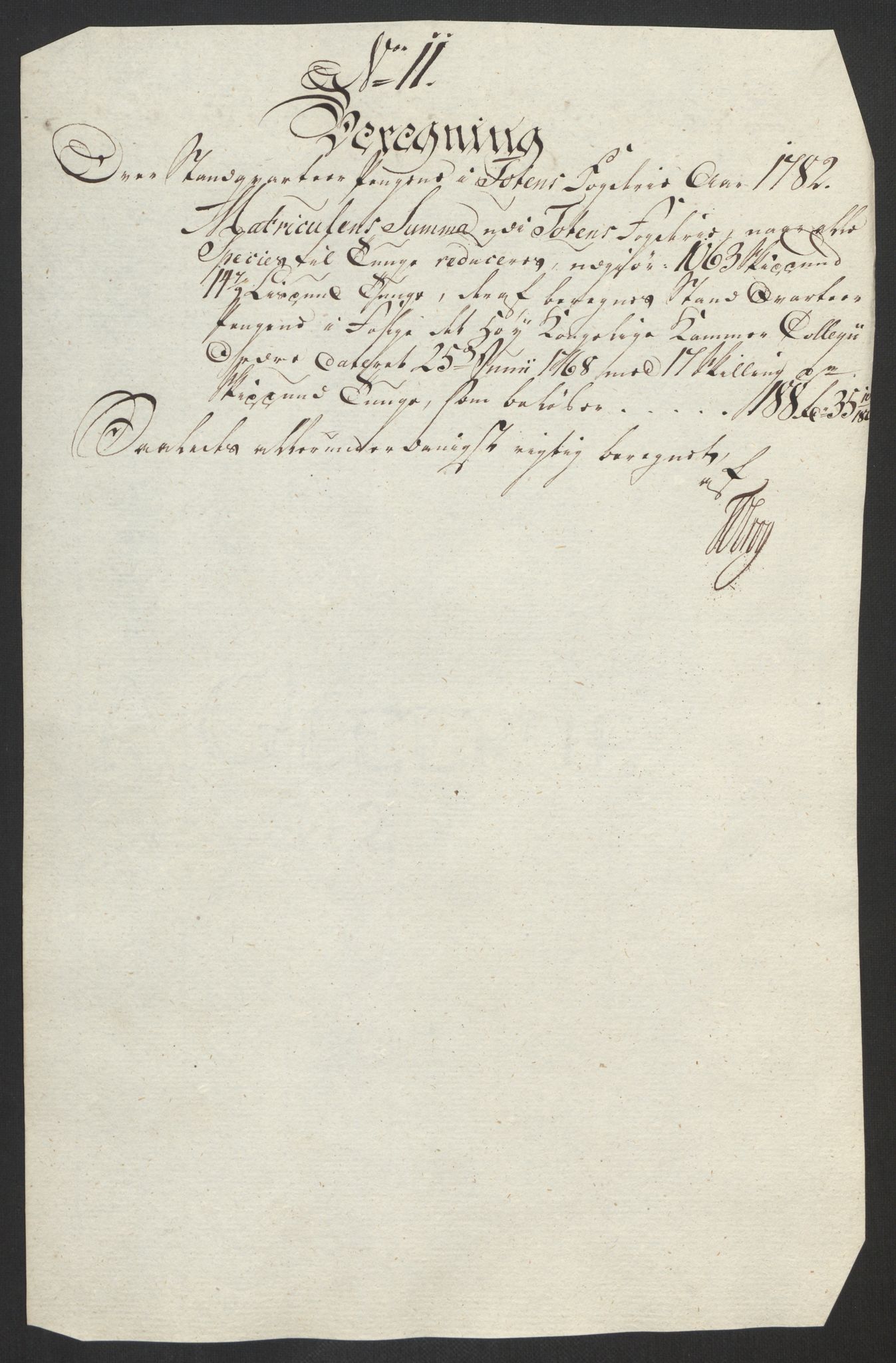 Rentekammeret inntil 1814, Reviderte regnskaper, Fogderegnskap, AV/RA-EA-4092/R19/L1369: Fogderegnskap Toten, Hadeland og Vardal, 1782, p. 73