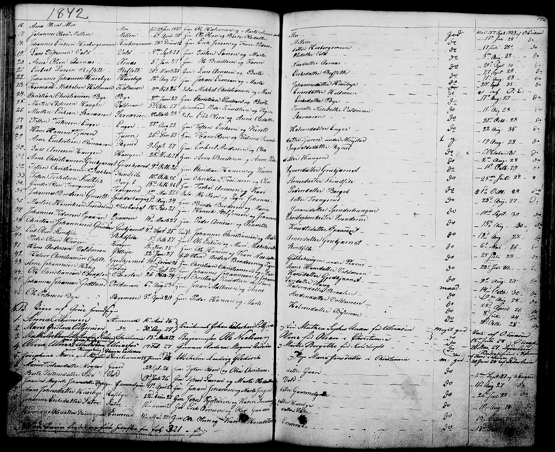 Grue prestekontor, AV/SAH-PREST-036/H/Ha/Haa/L0007: Parish register (official) no. 7, 1830-1847, p. 196