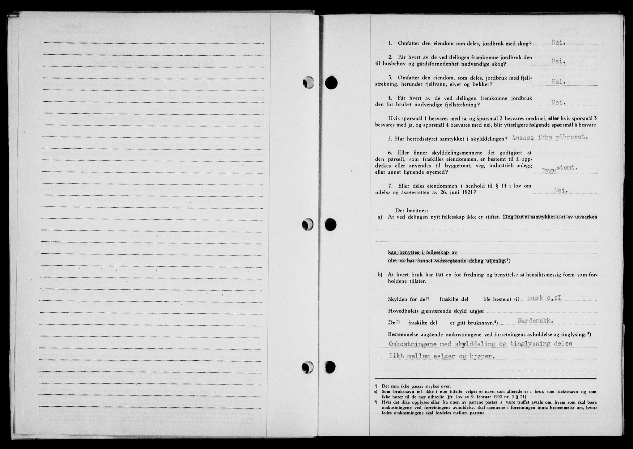 Lofoten sorenskriveri, SAT/A-0017/1/2/2C/L0022a: Mortgage book no. 22a, 1949-1950, Diary no: : 2702/1949