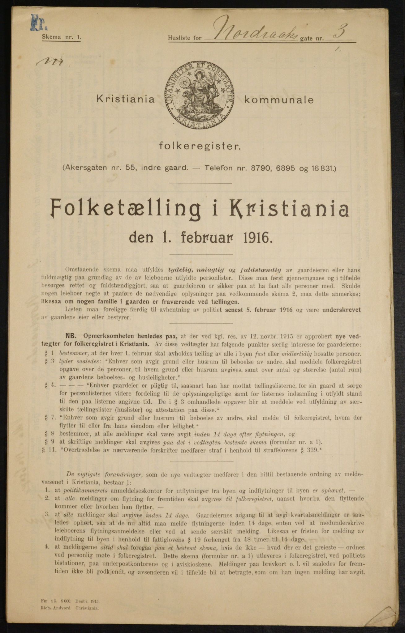 OBA, Municipal Census 1916 for Kristiania, 1916, p. 75104