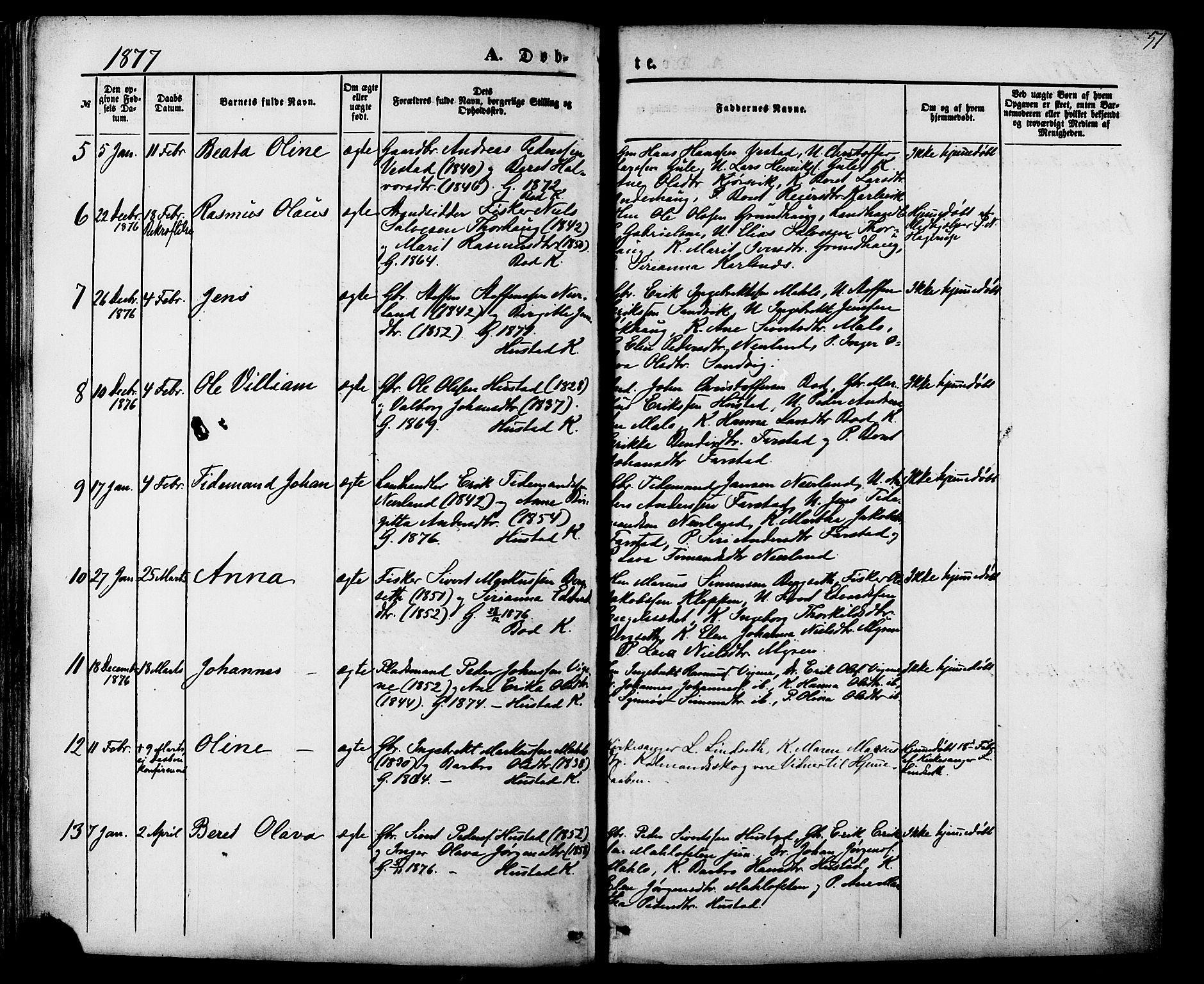 Ministerialprotokoller, klokkerbøker og fødselsregistre - Møre og Romsdal, AV/SAT-A-1454/566/L0768: Parish register (official) no. 566A07, 1869-1881, p. 51