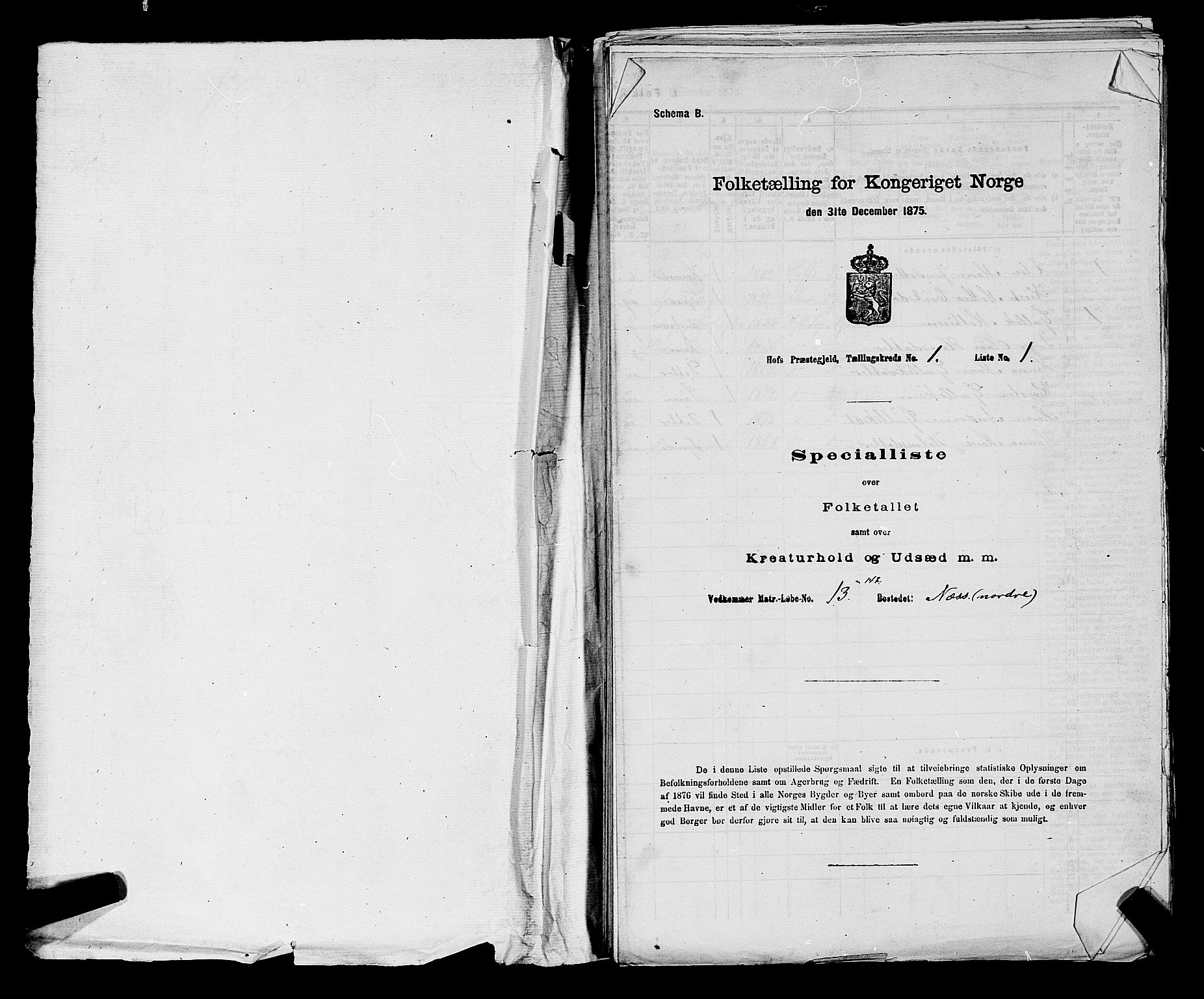 SAKO, 1875 census for 0714P Hof, 1875, p. 35