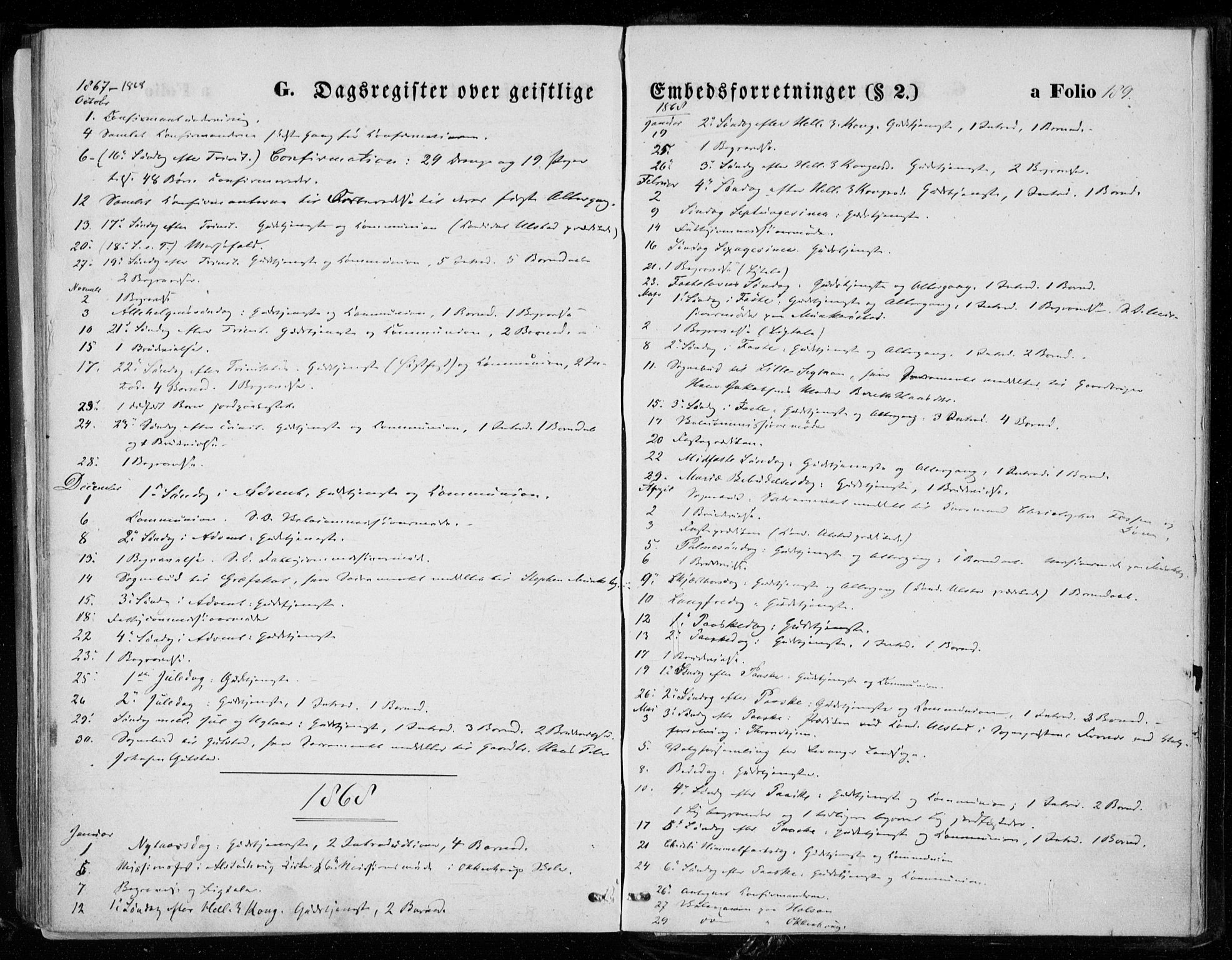 Ministerialprotokoller, klokkerbøker og fødselsregistre - Nord-Trøndelag, SAT/A-1458/721/L0206: Parish register (official) no. 721A01, 1864-1874, p. 189