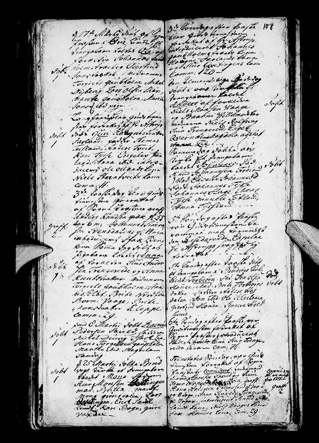 Os sokneprestembete, SAB/A-99929: Parish register (official) no. A 4, 1669-1760, p. 108