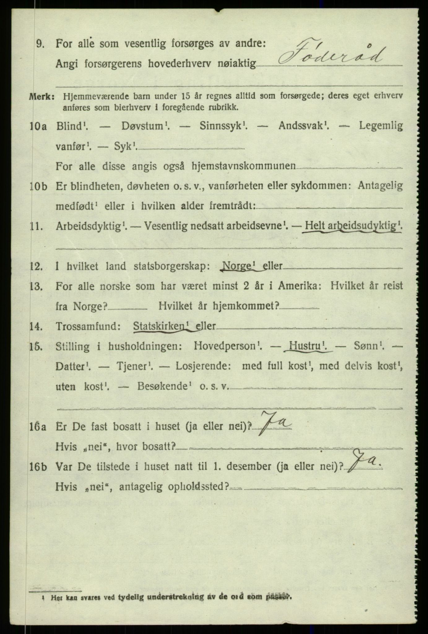 SAB, 1920 census for Alversund, 1920, p. 1545