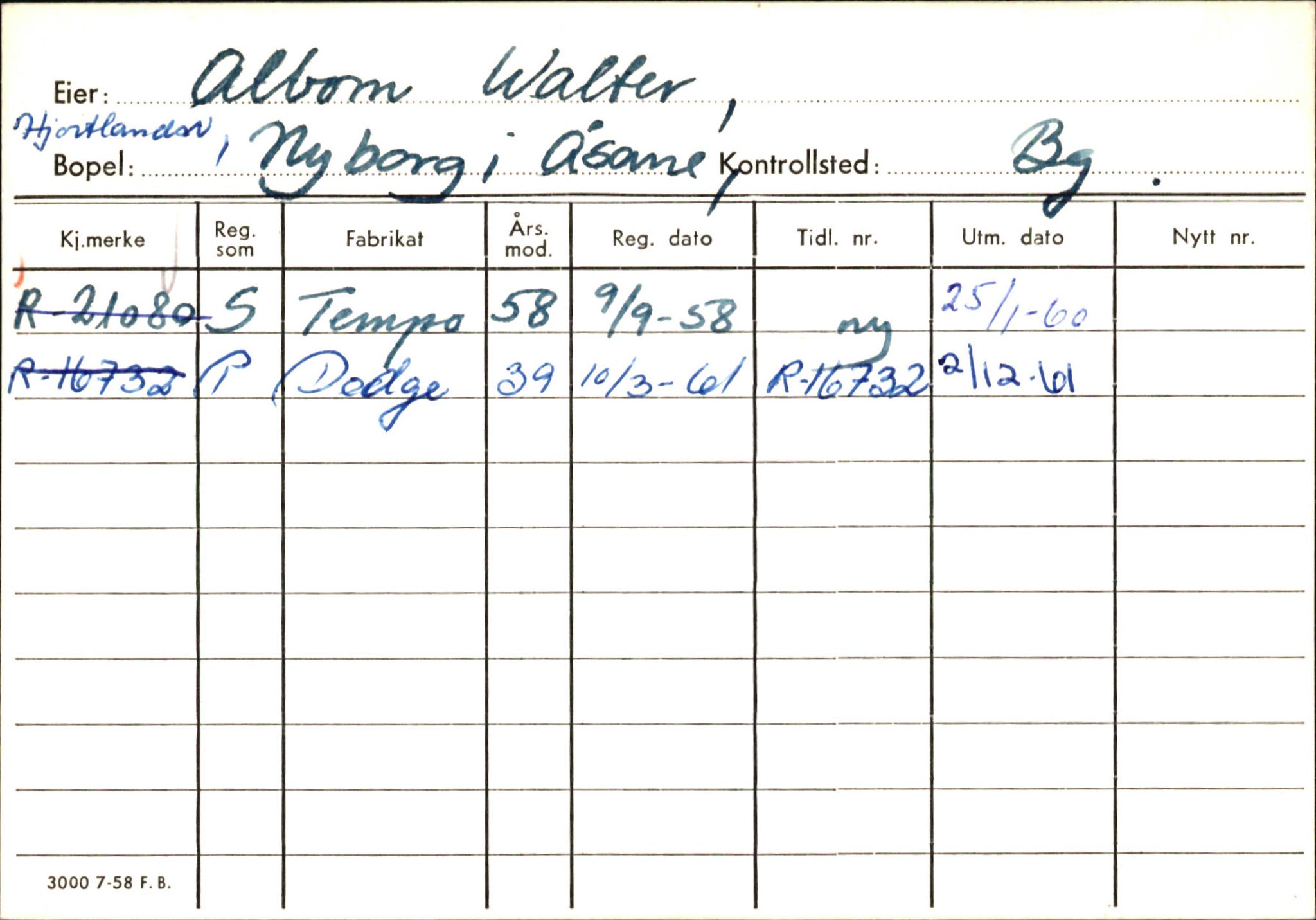 Statens vegvesen, Hordaland vegkontor, AV/SAB-A-5201/2/Ha/L0001: R-eierkort A, 1920-1971, p. 279