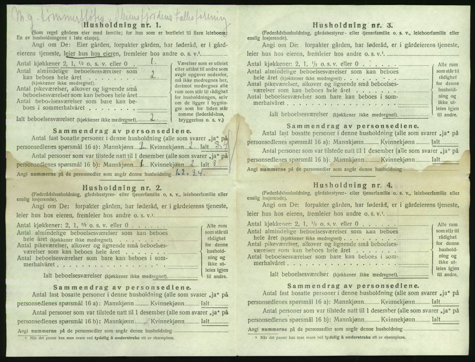 SAKO, 1920 census for Holla, 1920, p. 56