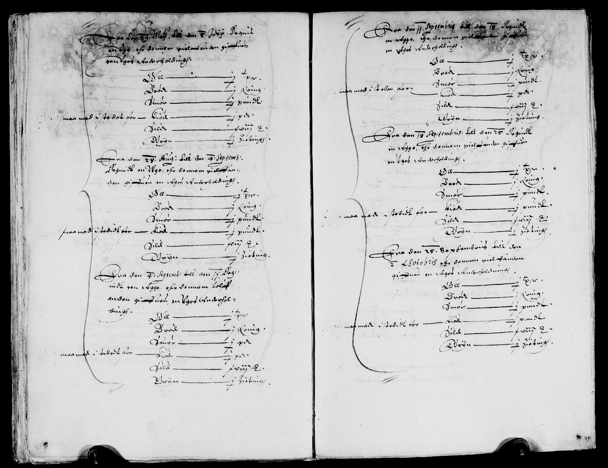 Rentekammeret inntil 1814, Reviderte regnskaper, Lensregnskaper, AV/RA-EA-5023/R/Rb/Rbp/L0008: Bratsberg len, 1622-1625