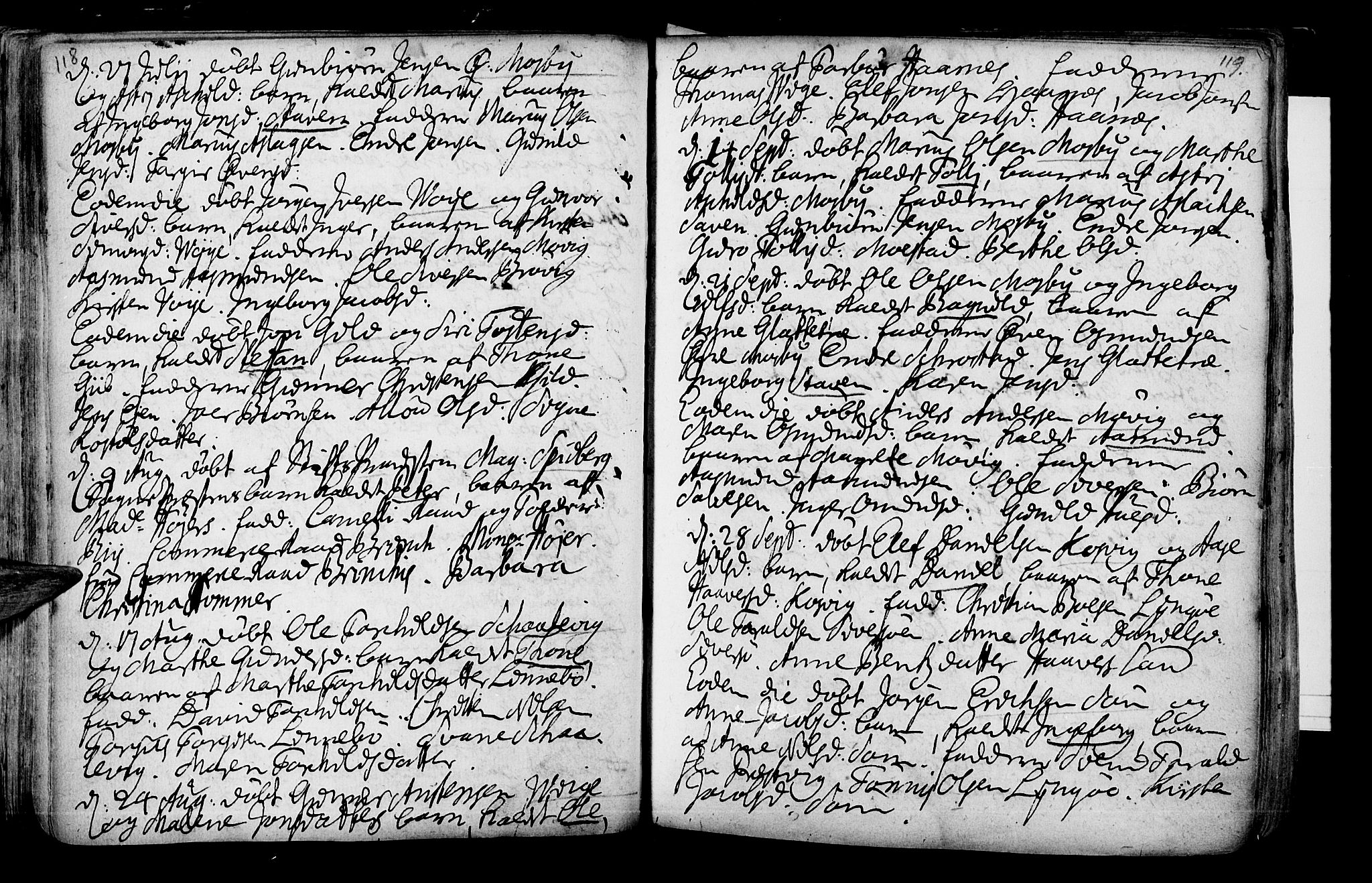 Oddernes sokneprestkontor, AV/SAK-1111-0033/F/Fa/Faa/L0002: Parish register (official) no. A 2, 1719-1764, p. 118-119