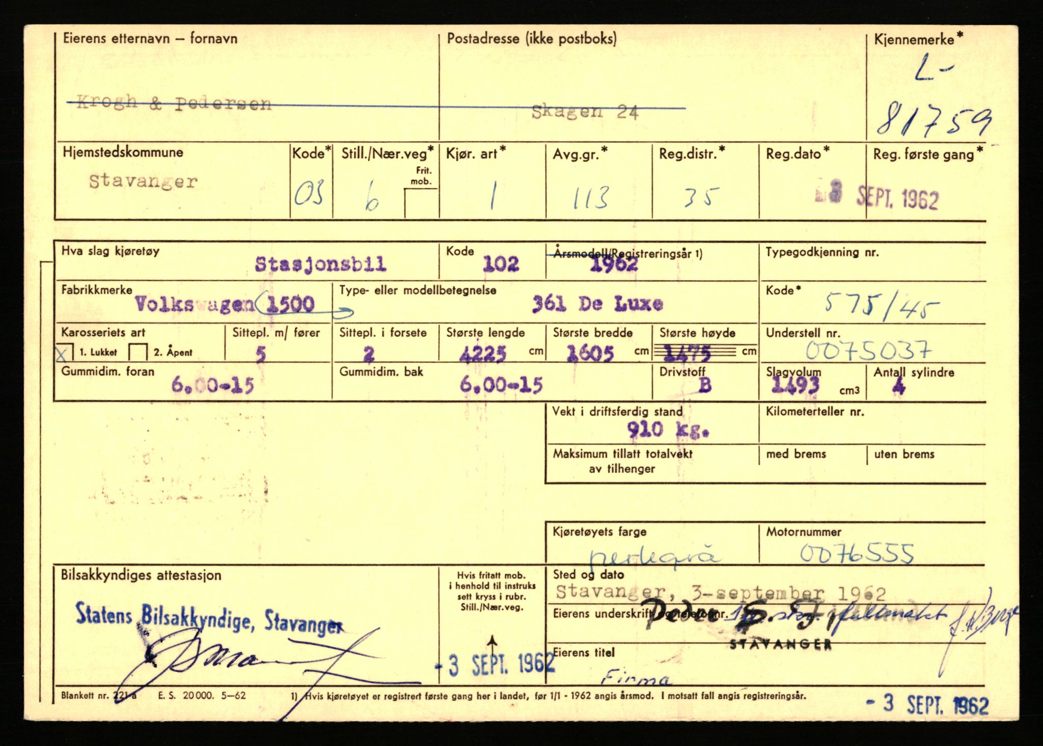 Stavanger trafikkstasjon, AV/SAST-A-101942/0/F/L0071: L-80500 - L-82199, 1930-1971, p. 2133