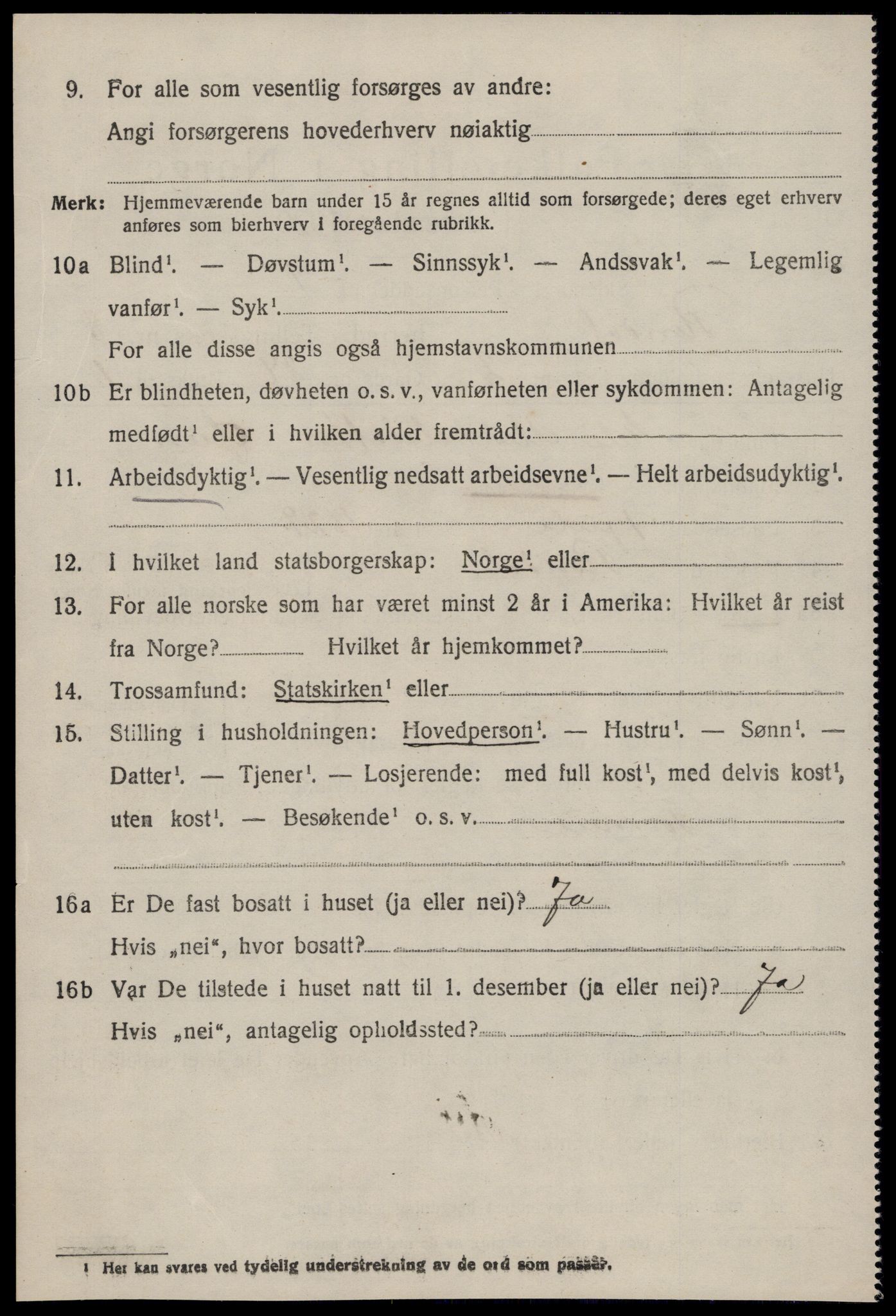 SAT, 1920 census for Rindal, 1920, p. 3951