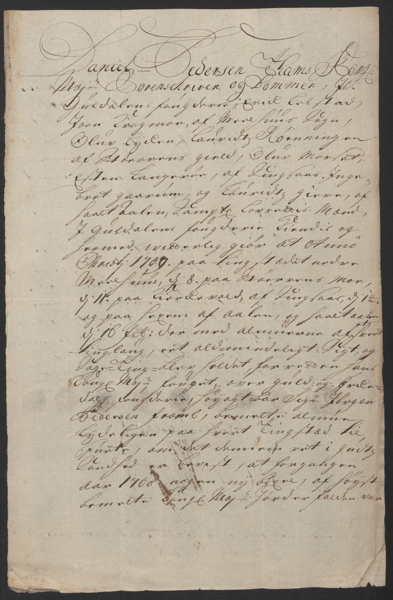 Rentekammeret inntil 1814, Reviderte regnskaper, Fogderegnskap, RA/EA-4092/R60/L3958: Fogderegnskap Orkdal og Gauldal, 1708, p. 302