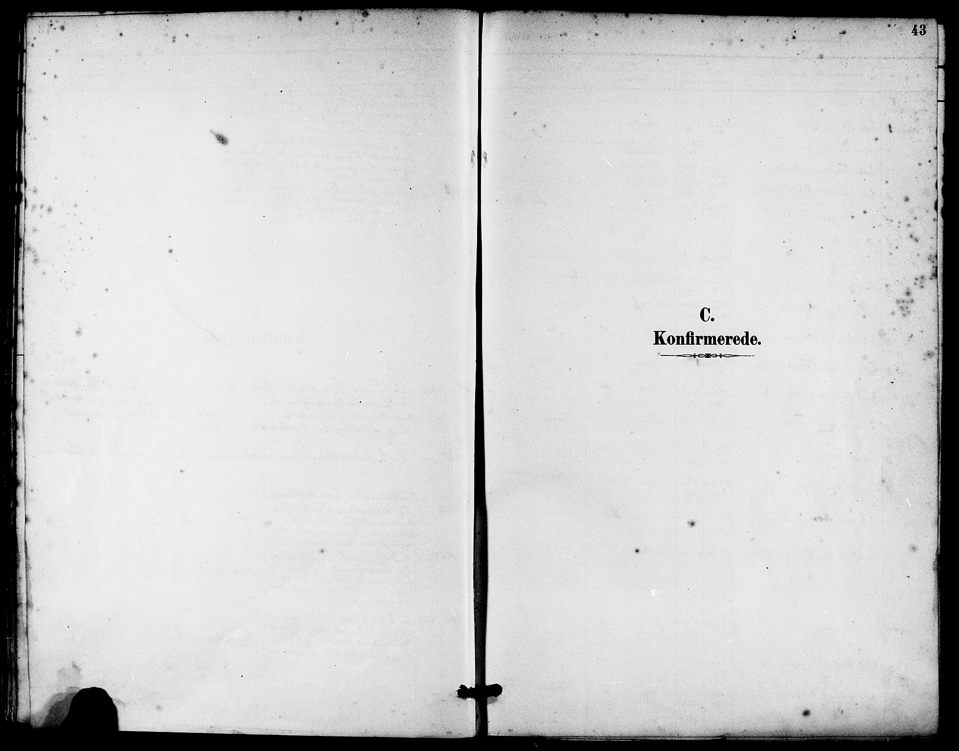 Håland sokneprestkontor, SAST/A-101802/001/30BA/L0010: Parish register (official) no. A 9, 1883-1888, p. 43