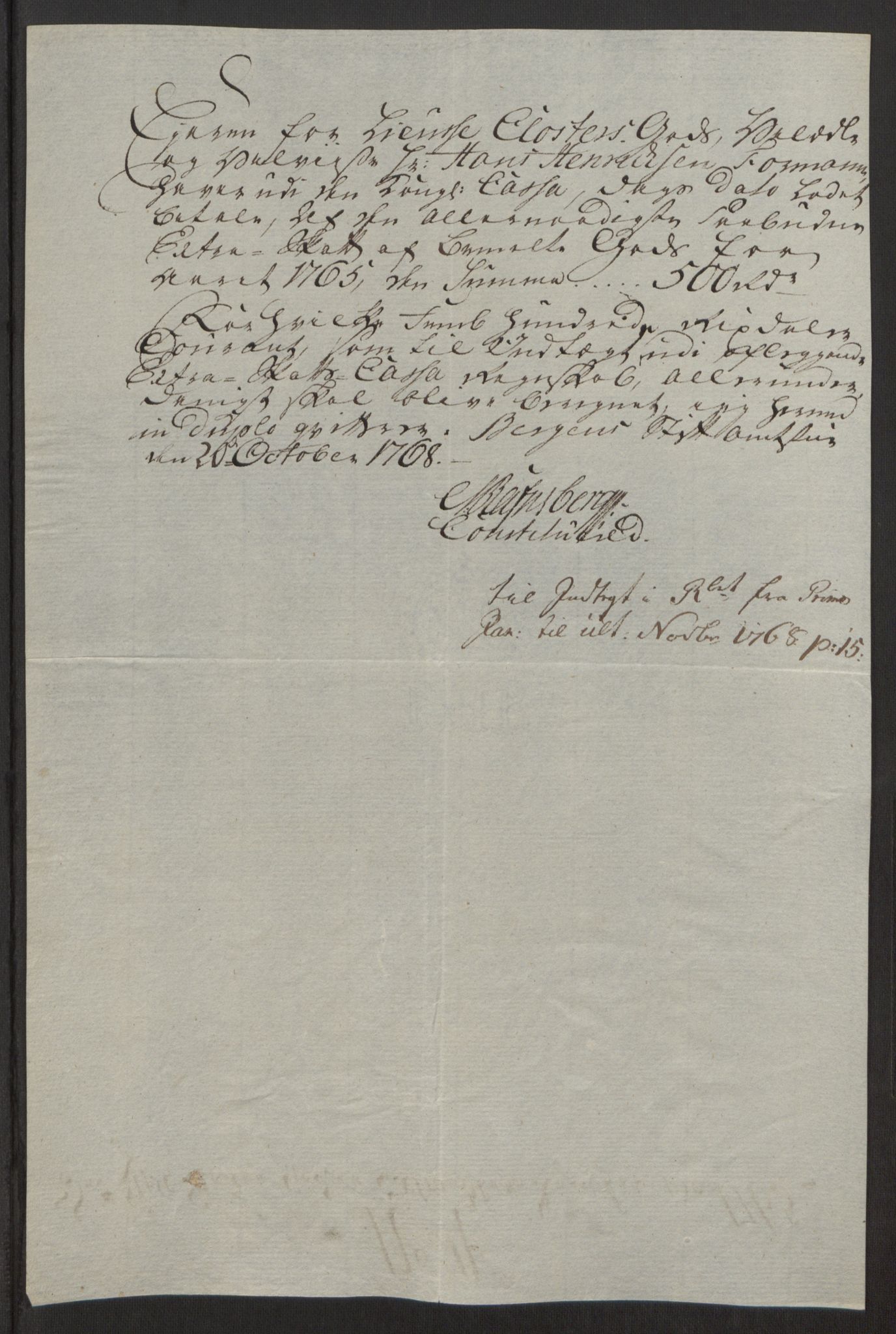 Rentekammeret inntil 1814, Reviderte regnskaper, Fogderegnskap, RA/EA-4092/R50/L3180: Ekstraskatten Lyse kloster, 1762-1783, p. 146