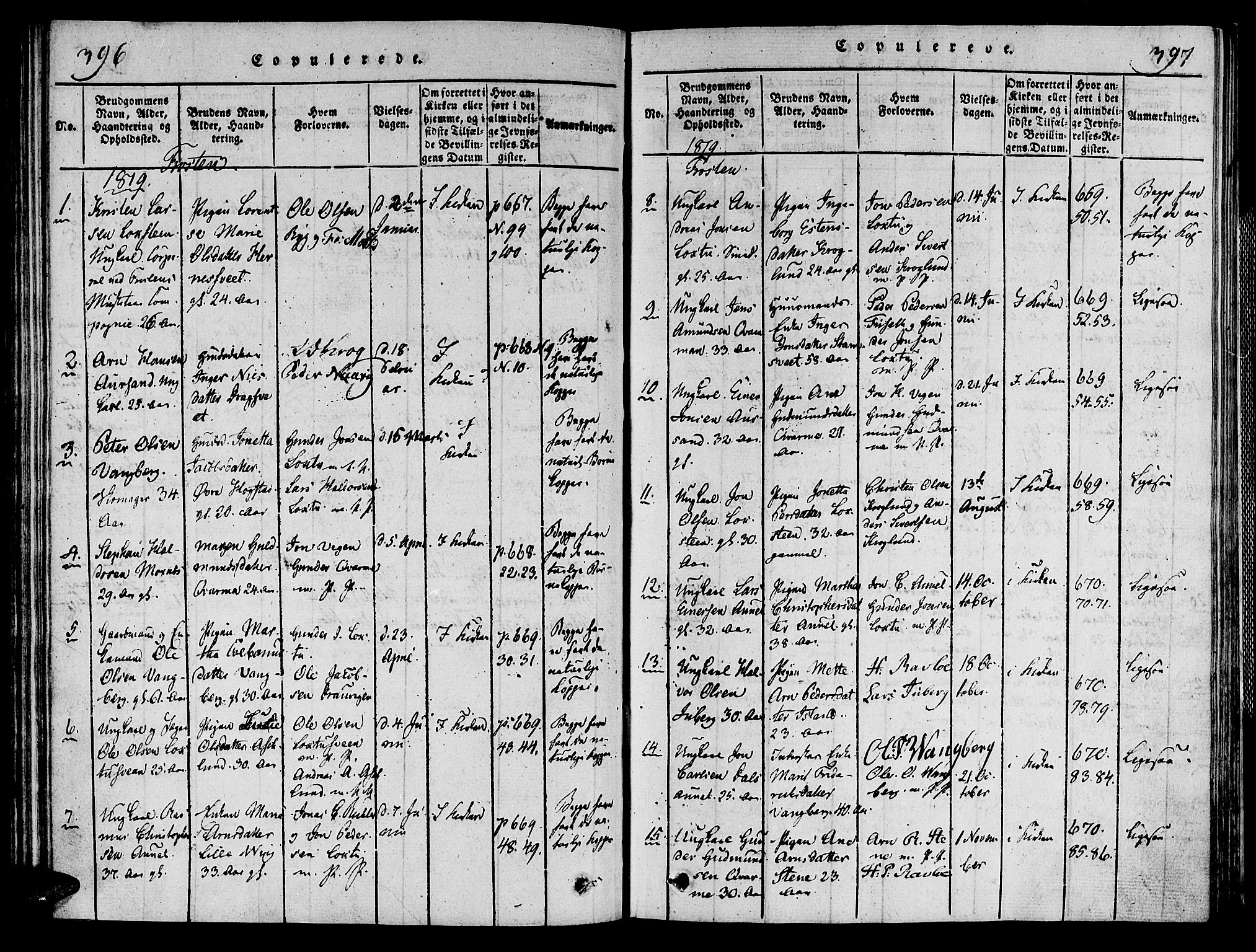 Ministerialprotokoller, klokkerbøker og fødselsregistre - Nord-Trøndelag, SAT/A-1458/713/L0112: Parish register (official) no. 713A04 /1, 1817-1827, p. 396-397