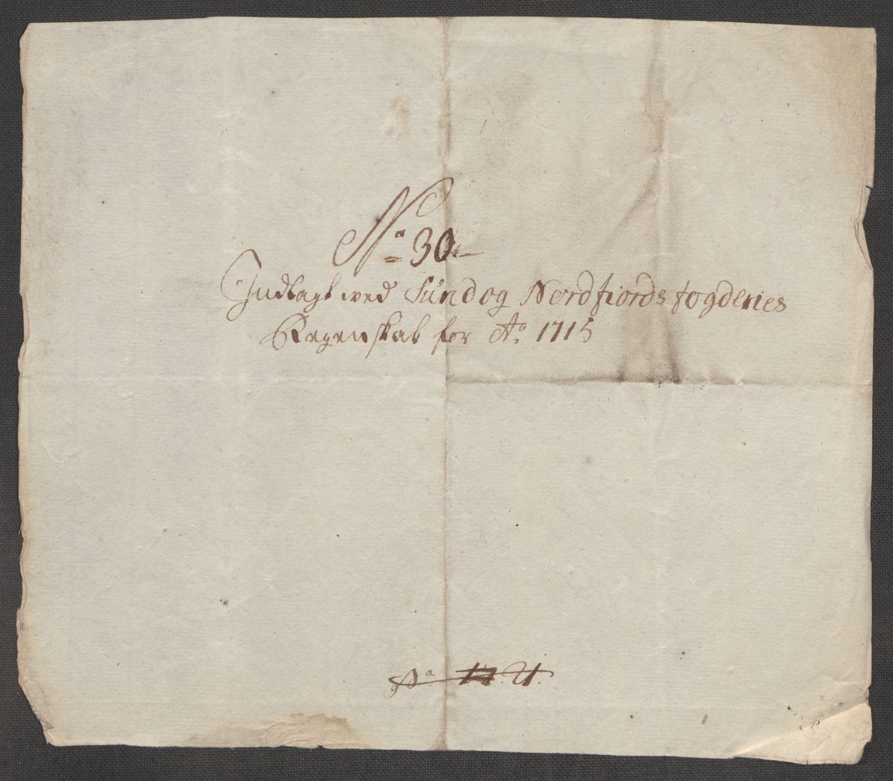 Rentekammeret inntil 1814, Reviderte regnskaper, Fogderegnskap, AV/RA-EA-4092/R53/L3439: Fogderegnskap Sunn- og Nordfjord, 1715, p. 502