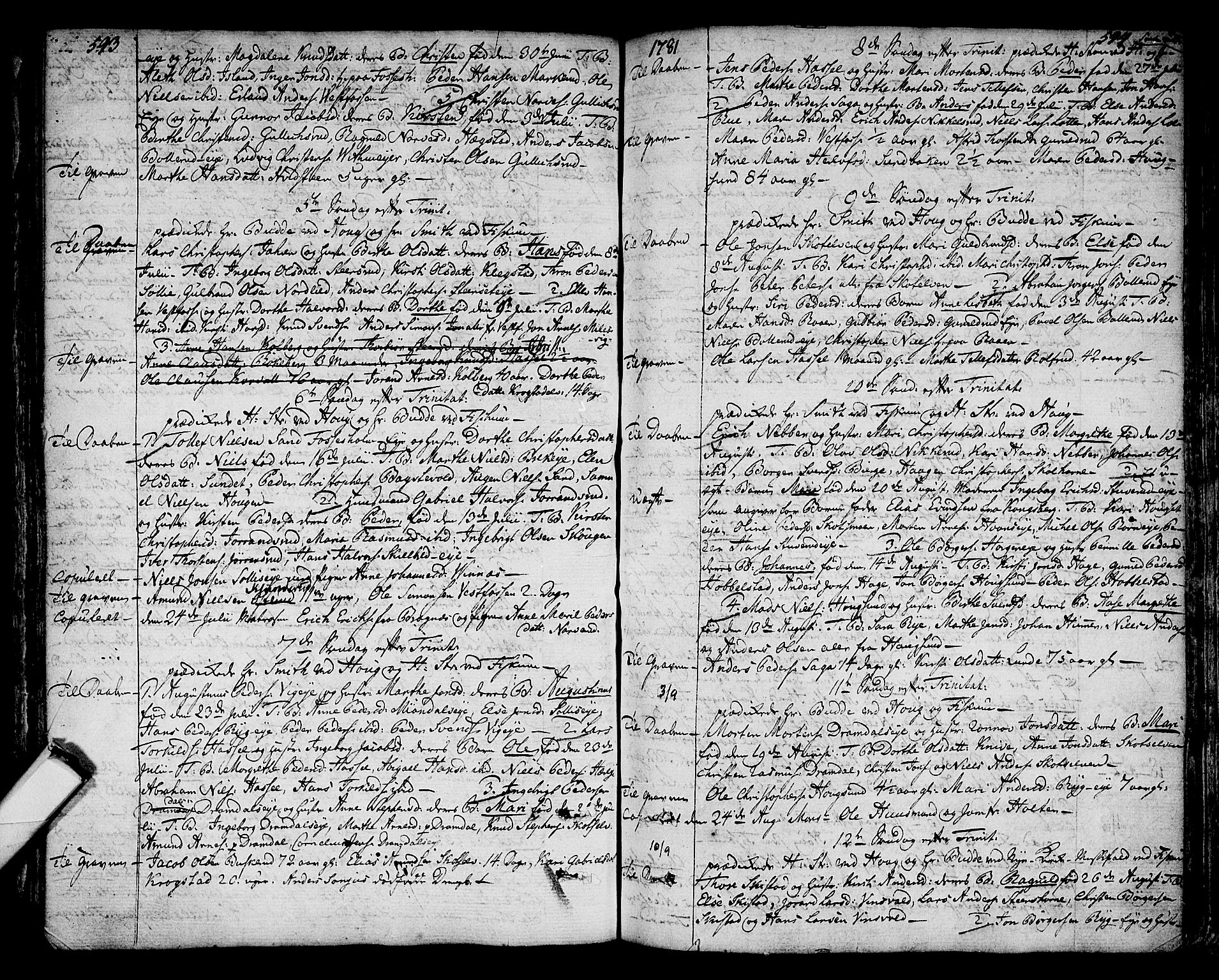 Eiker kirkebøker, AV/SAKO-A-4/F/Fa/L0008: Parish register (official) no. I 8, 1764-1788, p. 593-594