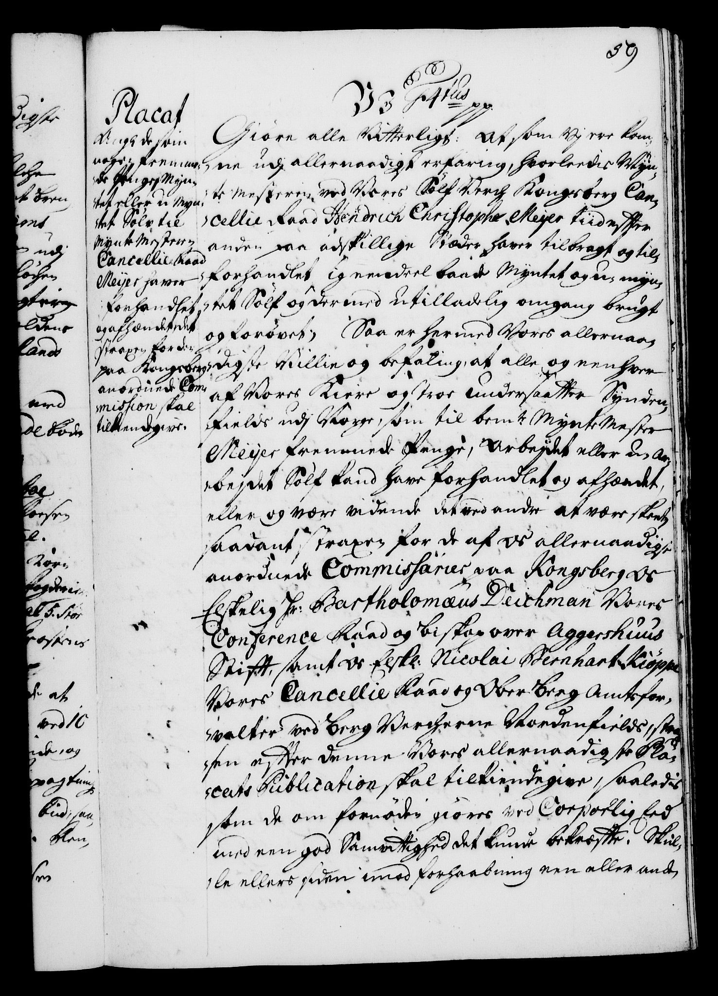 Rentekammeret, Kammerkanselliet, RA/EA-3111/G/Gg/Gga/L0003: Norsk ekspedisjonsprotokoll med register (merket RK 53.3), 1727-1734, p. 59
