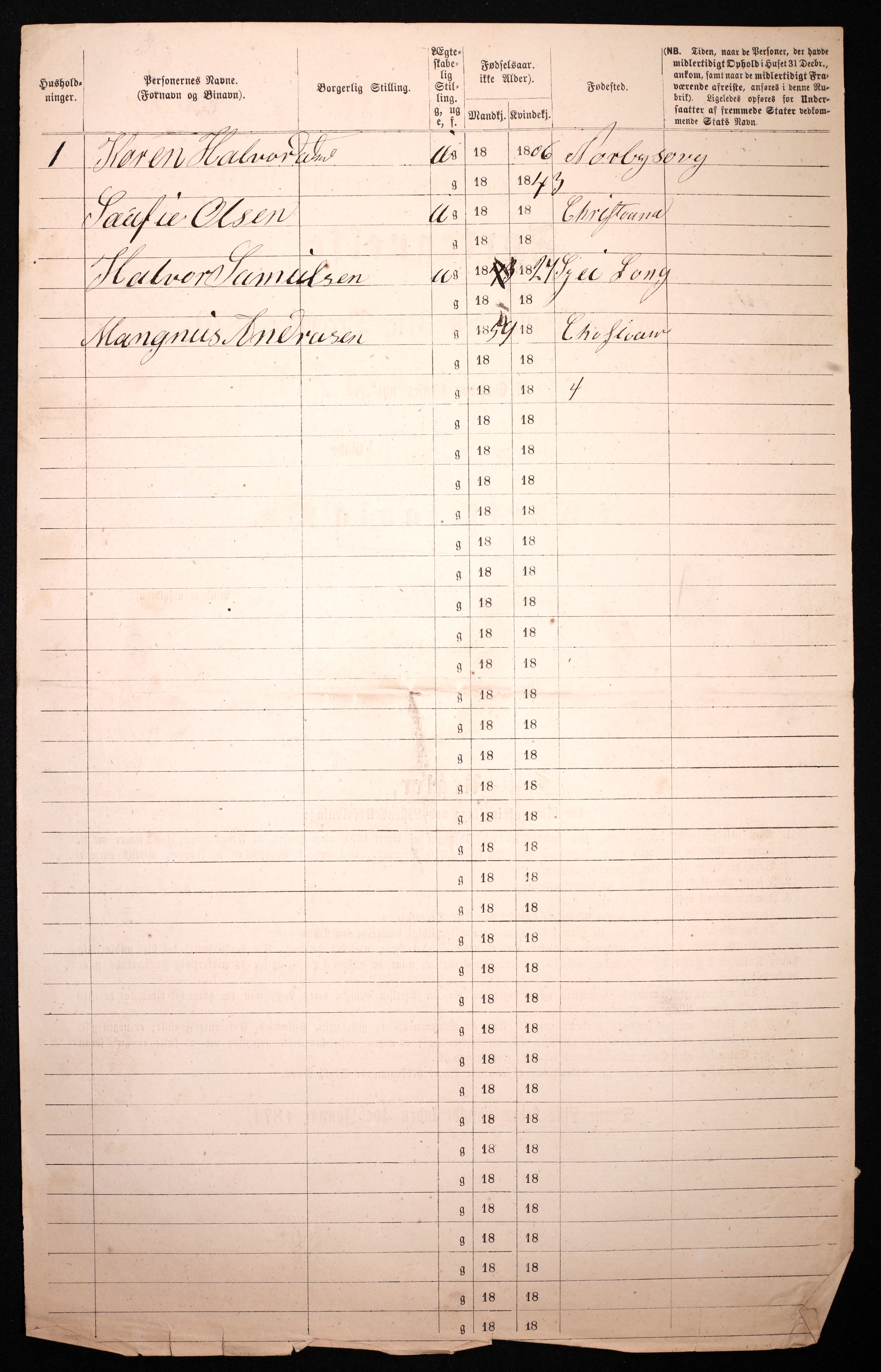 RA, 1870 census for 0301 Kristiania, 1870, p. 860