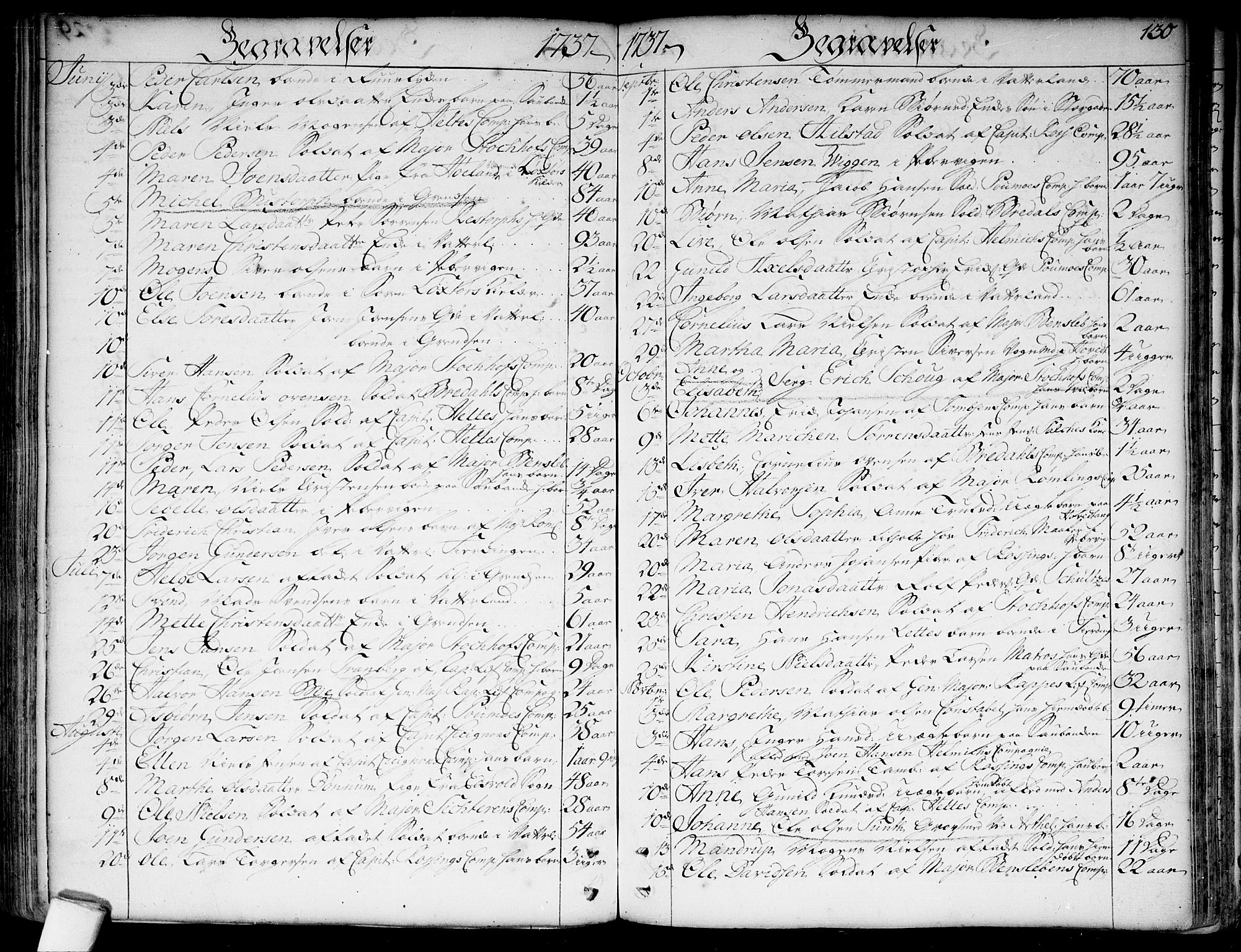 Garnisonsmenigheten Kirkebøker, AV/SAO-A-10846/F/Fa/L0001: Parish register (official) no. 1, 1734-1756, p. 130