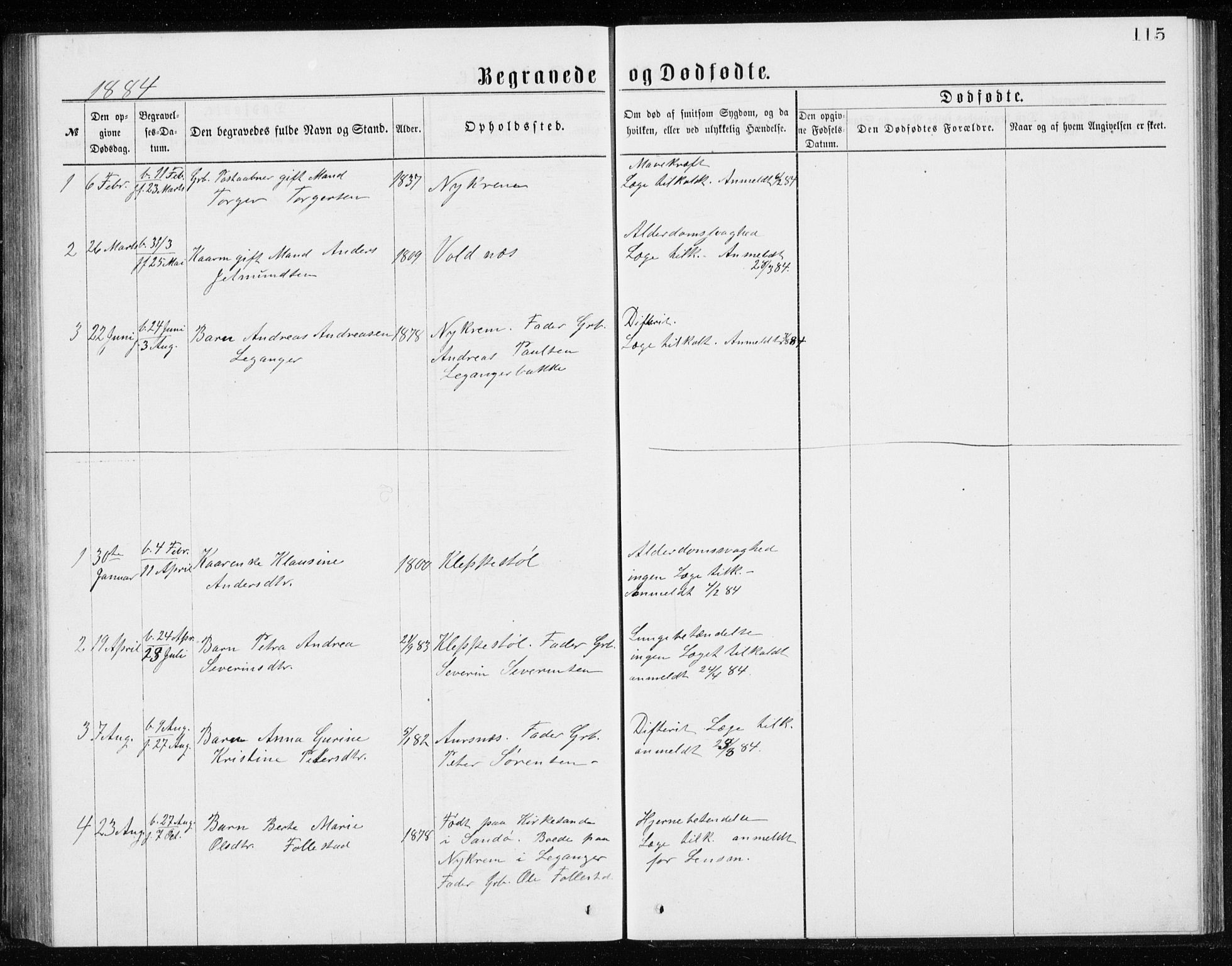 Ministerialprotokoller, klokkerbøker og fødselsregistre - Møre og Romsdal, AV/SAT-A-1454/508/L0097: Parish register (copy) no. 508C01, 1873-1897, p. 115