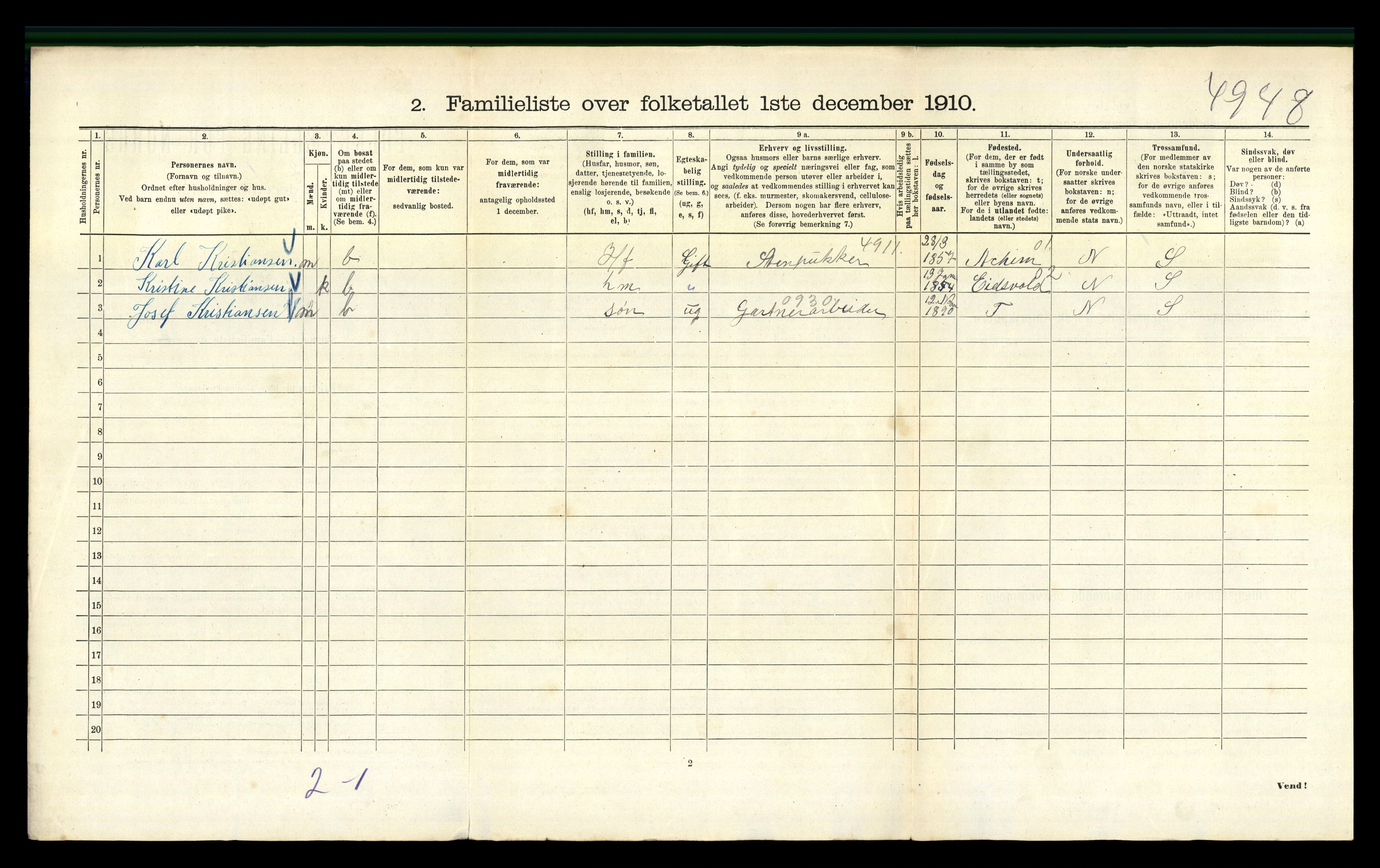 RA, 1910 census for Kristiania, 1910, p. 23764