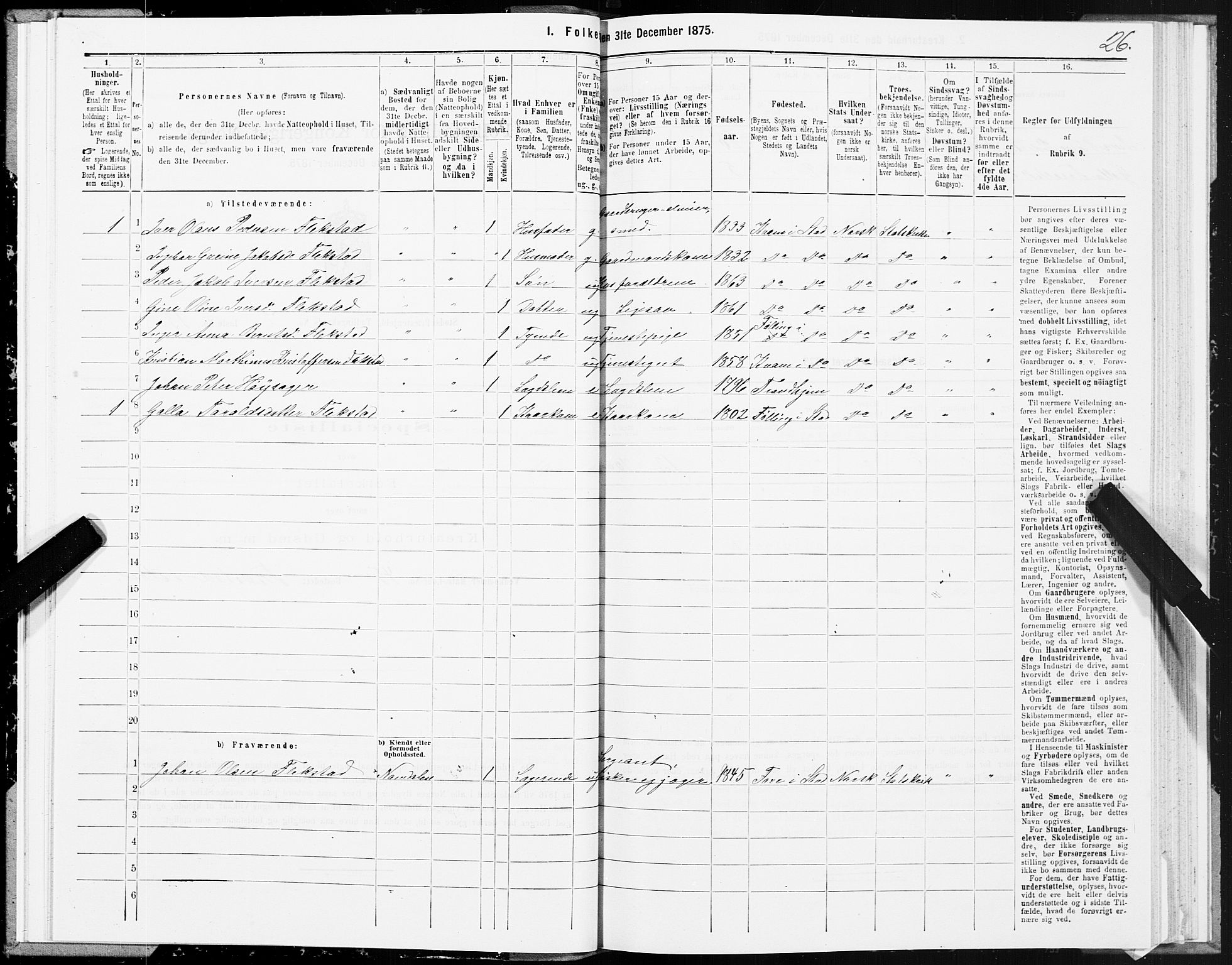 SAT, 1875 census for 1734P Stod, 1875, p. 2026