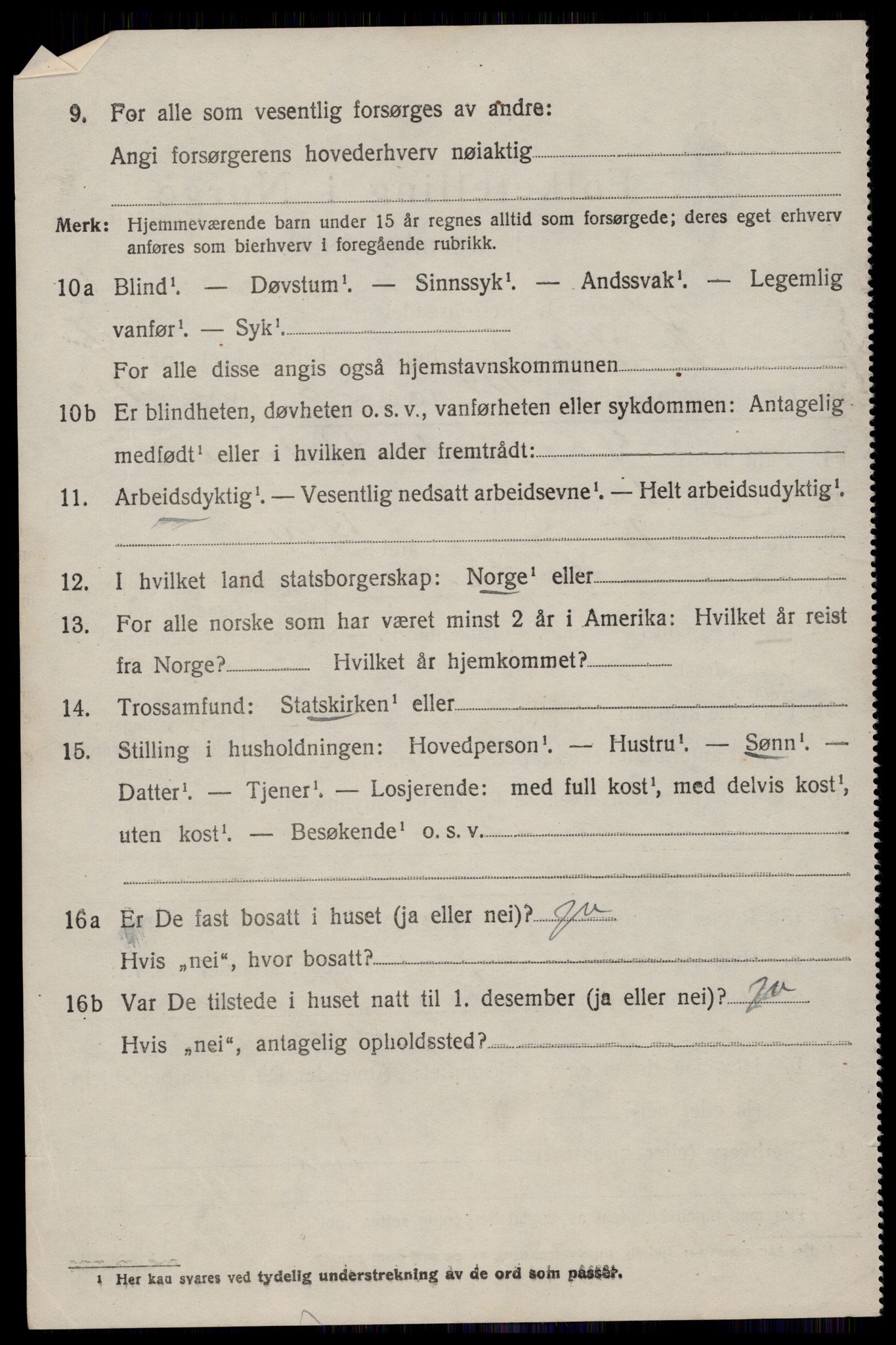 SAST, 1920 census for Høyland, 1920, p. 15597