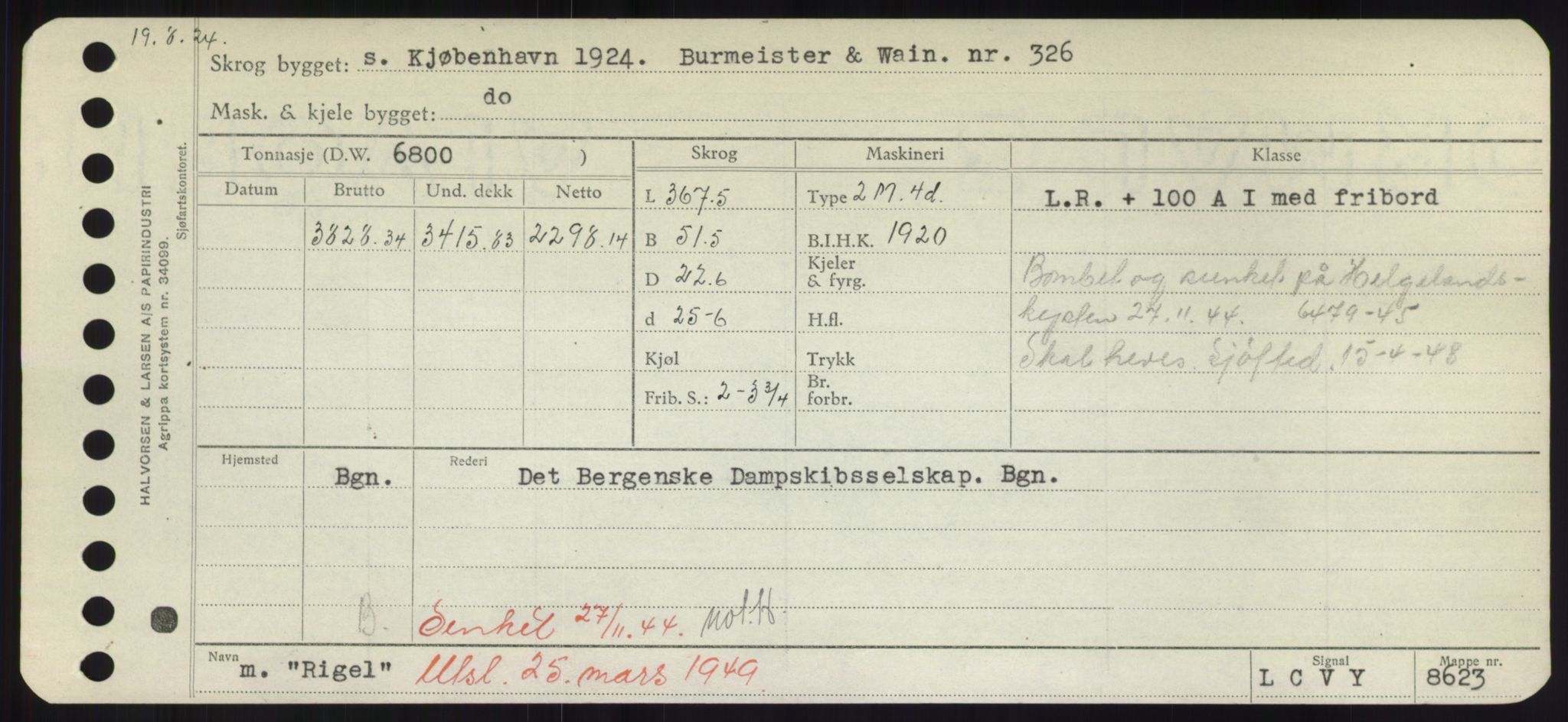 Sjøfartsdirektoratet med forløpere, Skipsmålingen, RA/S-1627/H/Hd/L0030: Fartøy, Q-Riv, p. 501