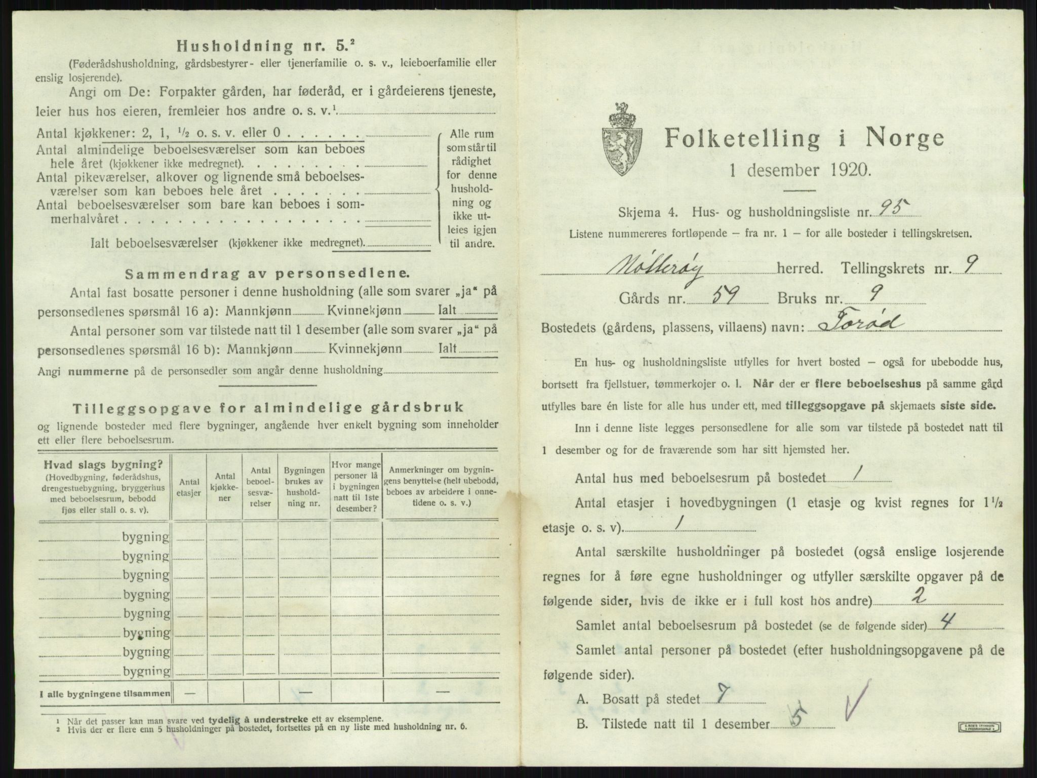 SAKO, 1920 census for Nøtterøy, 1920, p. 1926